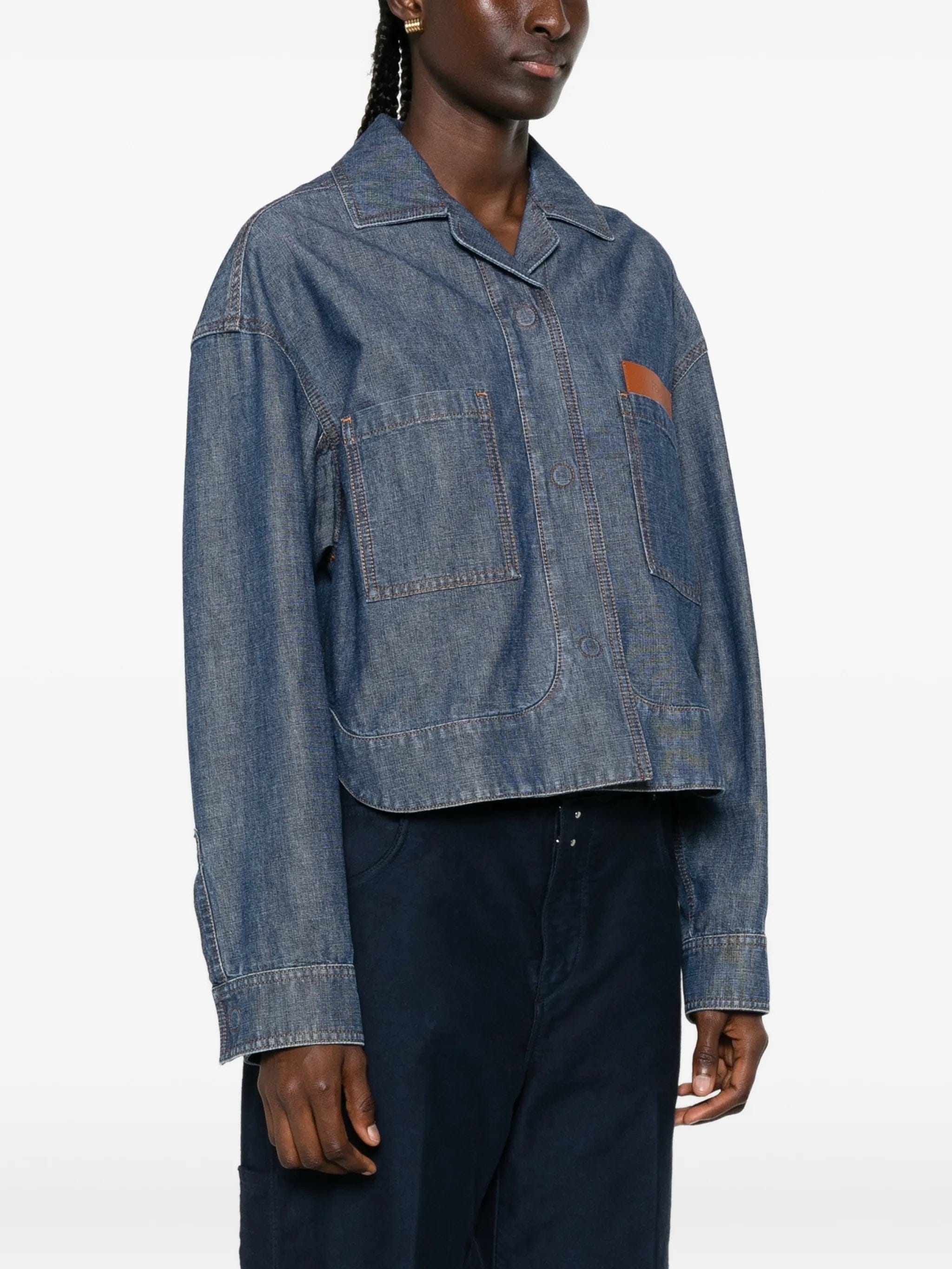 Fendi logo - patch patch - pocket jacket