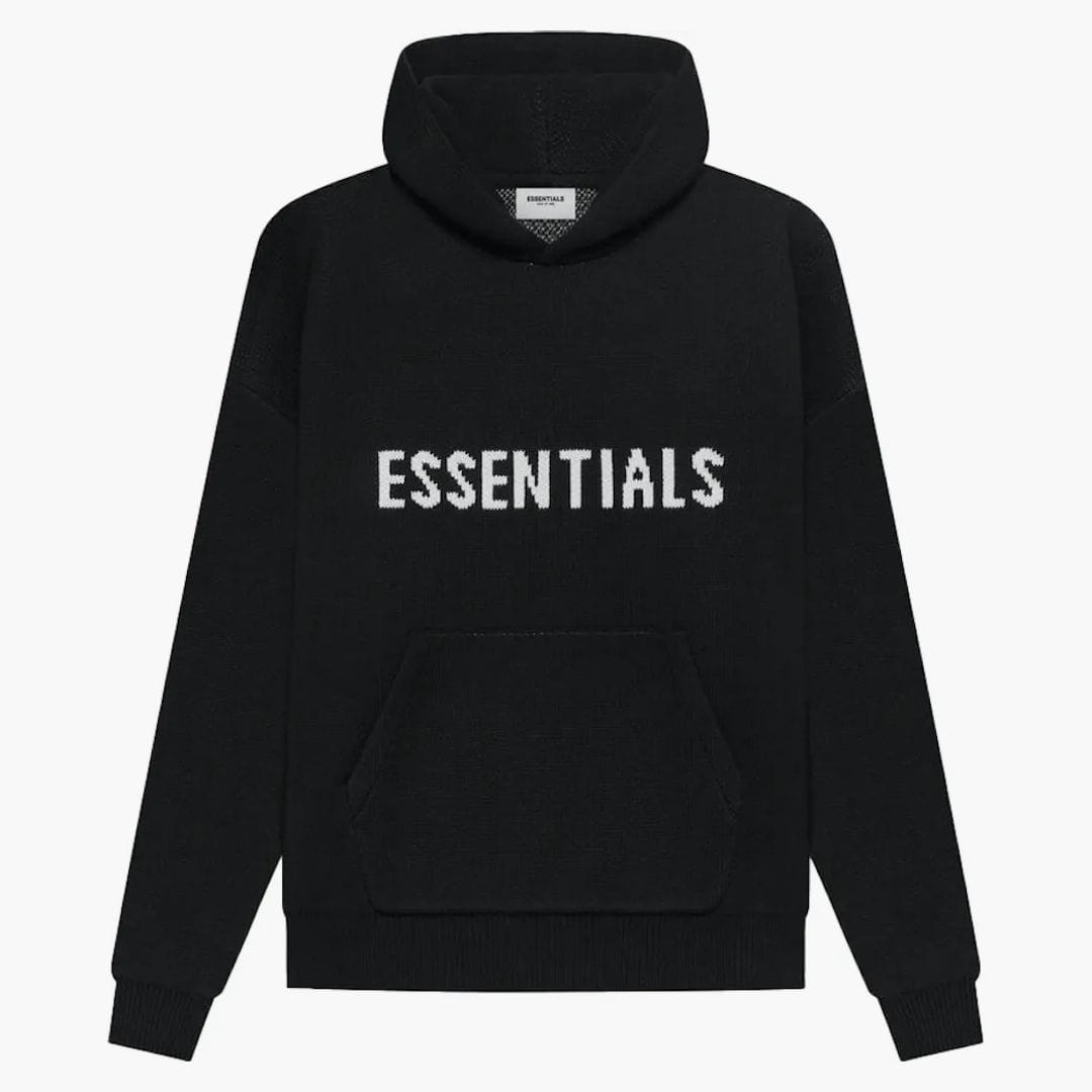 Fear of God Essentials Knit Pullover Hoodie (ss21) Black
