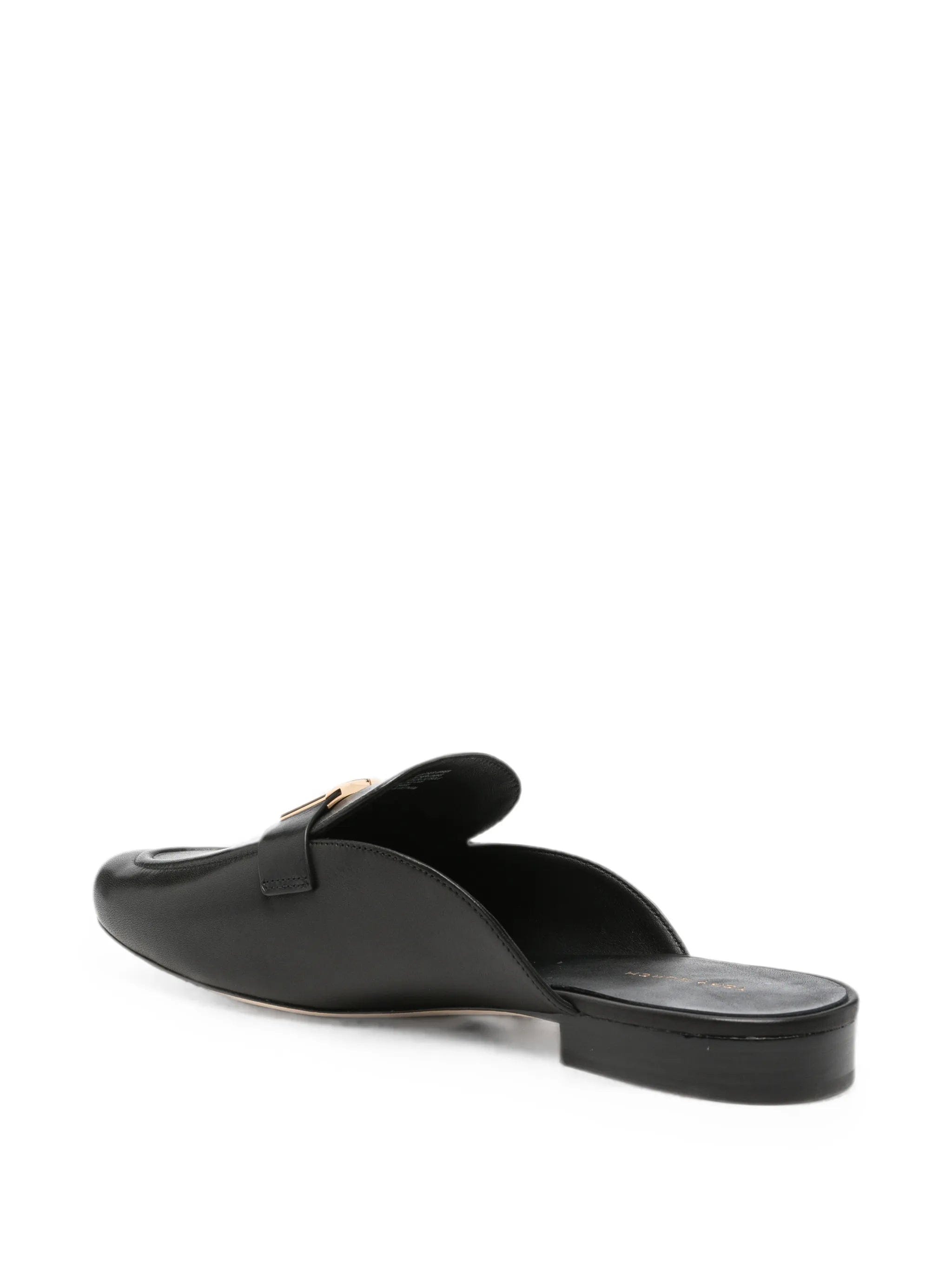 Tory Burch Leelee logo - plaque mules