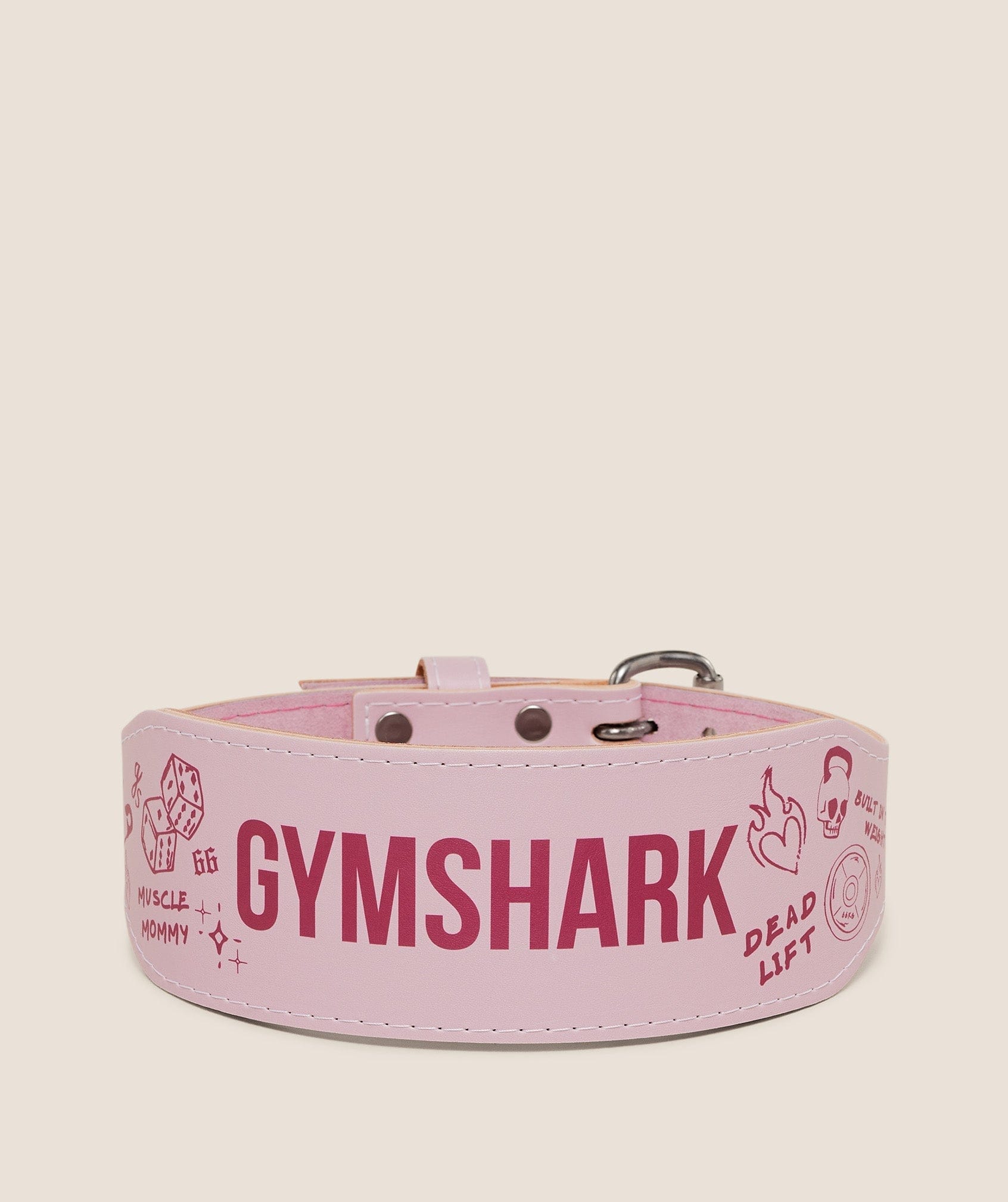 Gymshark Women's Gymshark Graphic Tapered Lifting Belt Cloud Pink