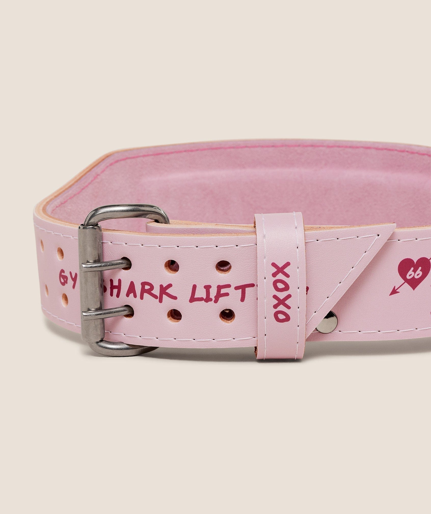 Gymshark Women's Gymshark Graphic Tapered Lifting Belt Cloud Pink