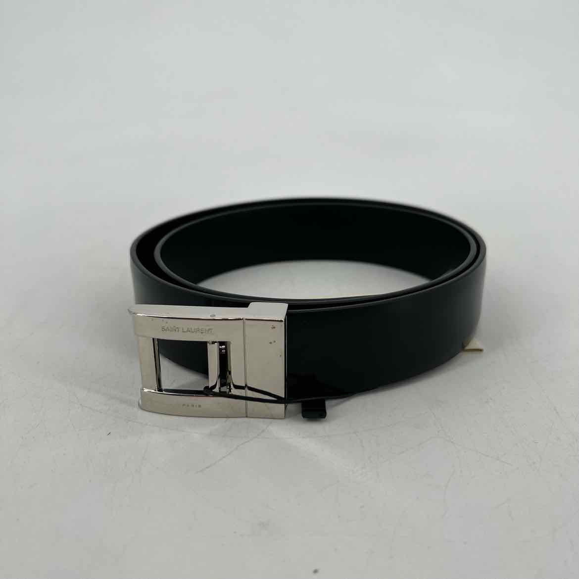 Saint Laurent Belt ABRASIVATO OXFORD New Black Size 85