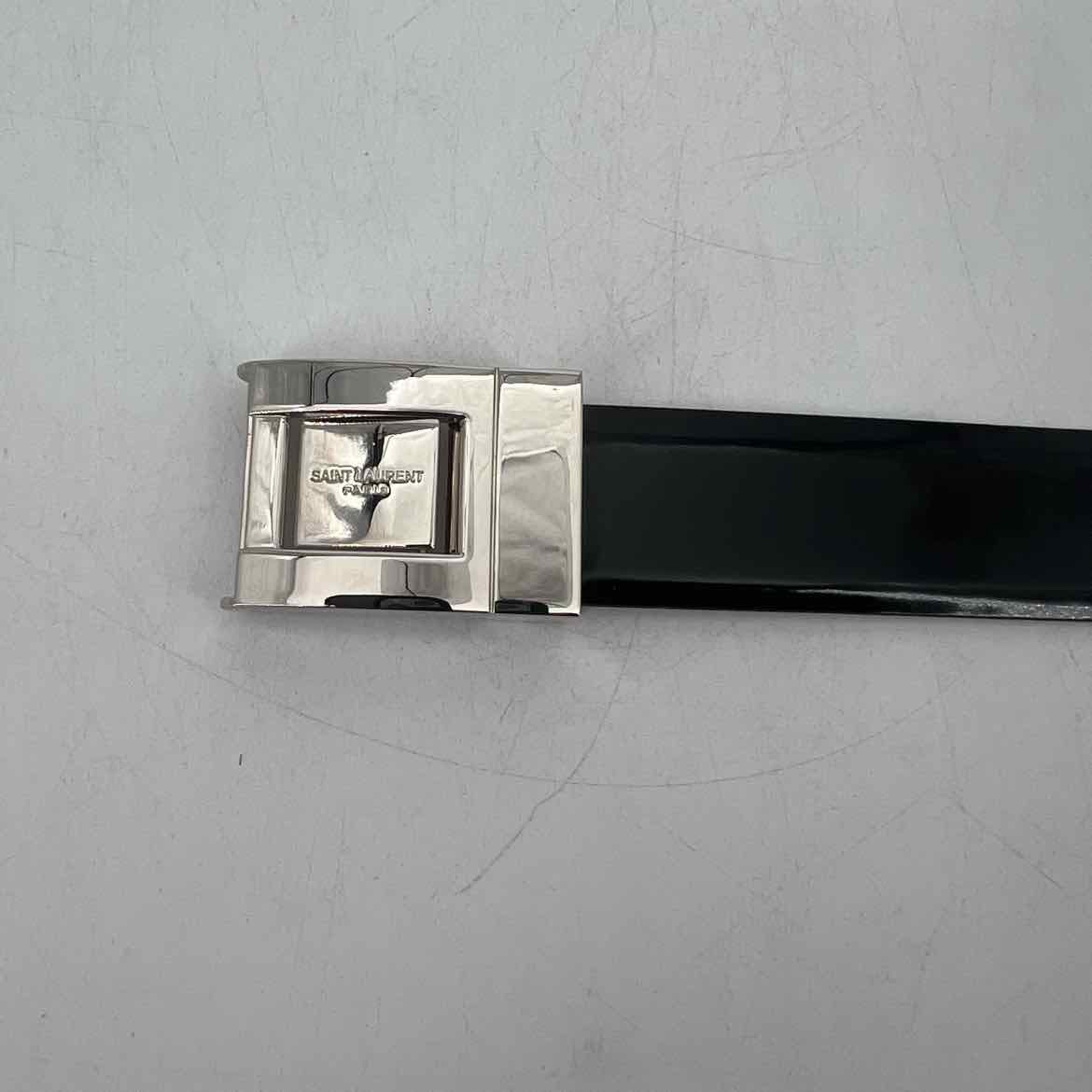 Saint Laurent Belt ABRASIVATO OXFORD New Black Size 70