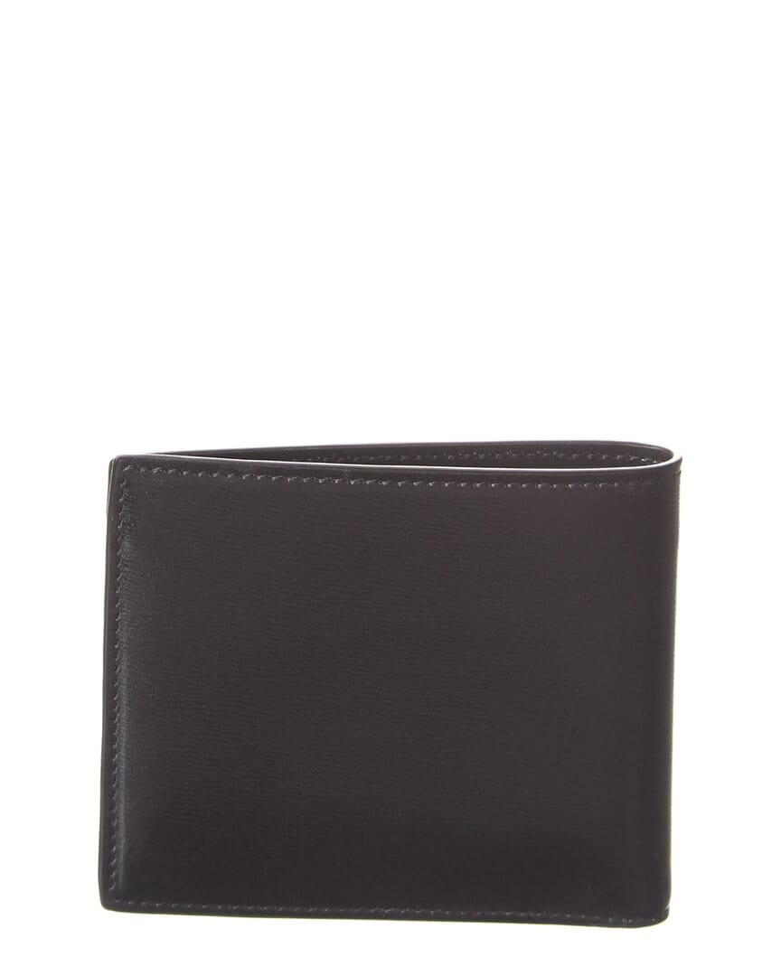Saint Laurent Logo Plaque Leather Wallet