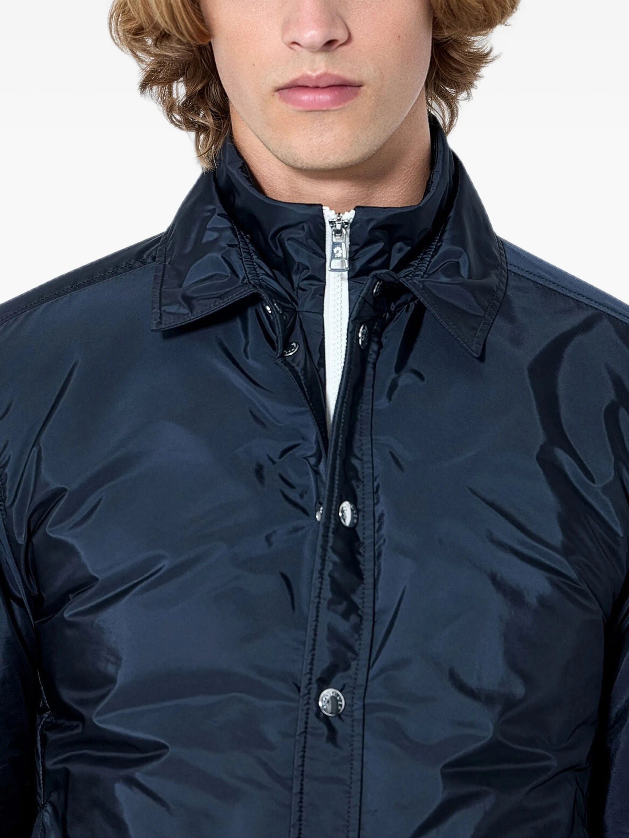 Moncler button - down elasticated - hem jacket