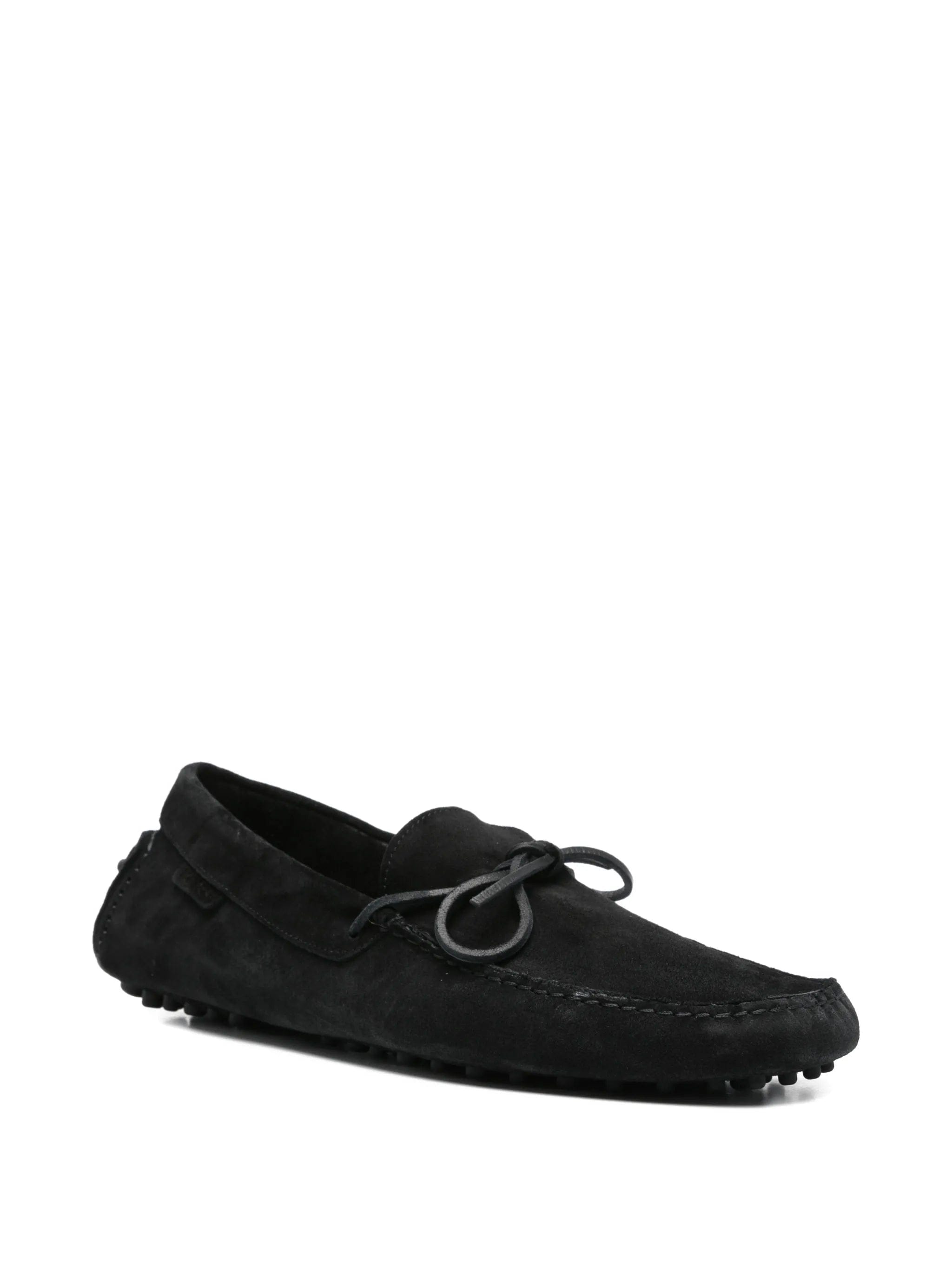TOM FORD suede tie loafers