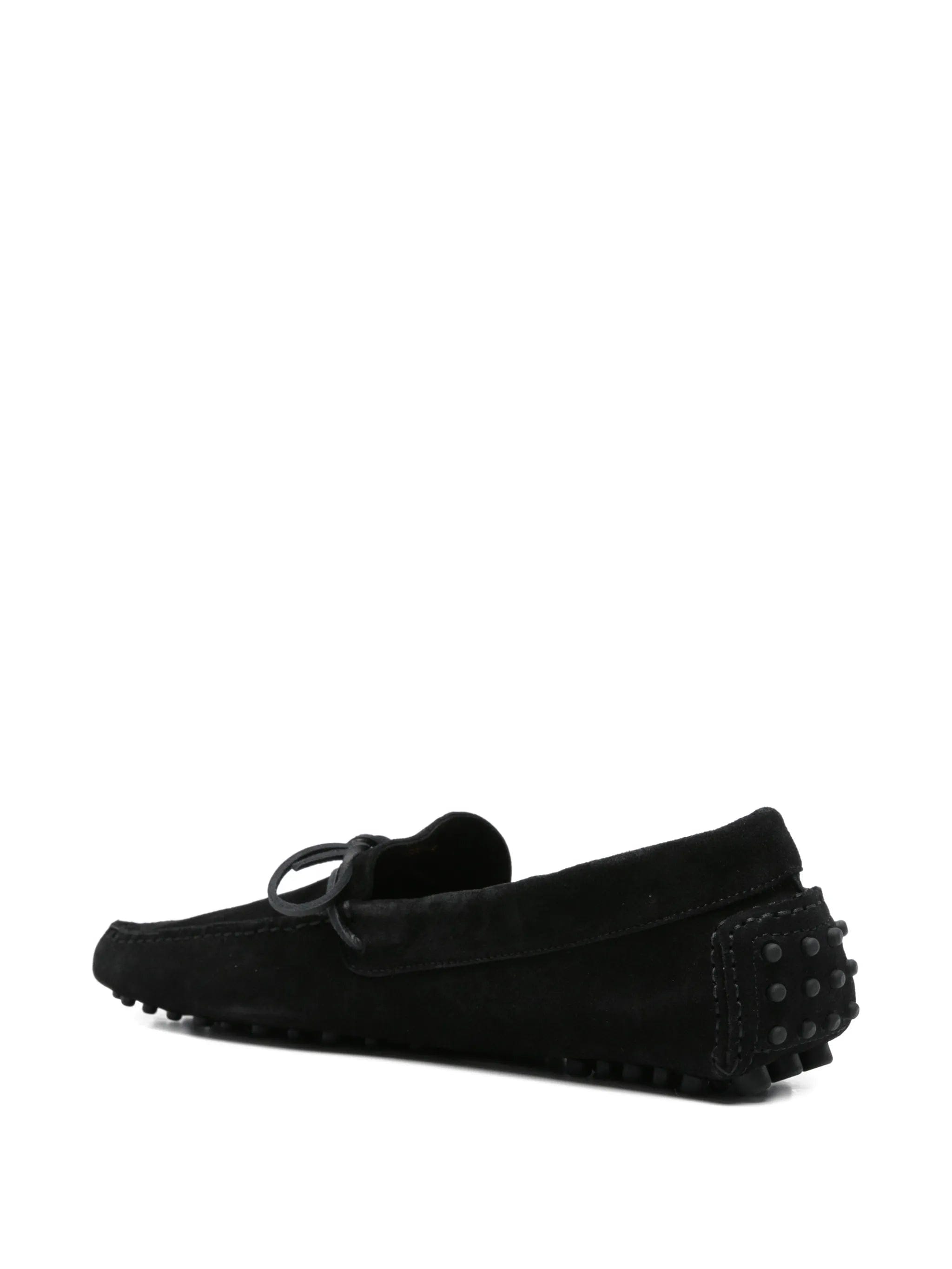 TOM FORD suede tie loafers