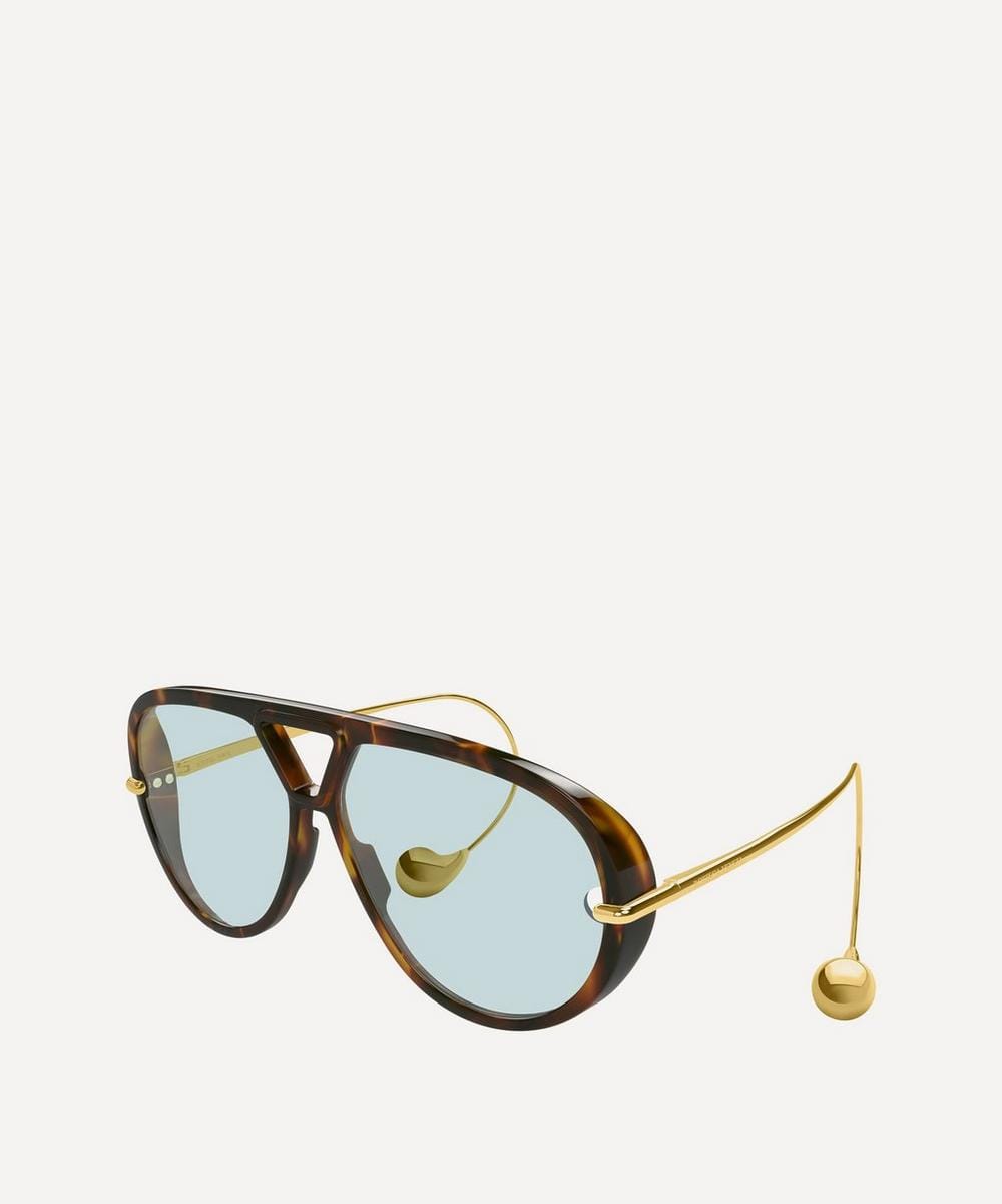 Bottega Veneta Drop Aviator Sunglasses