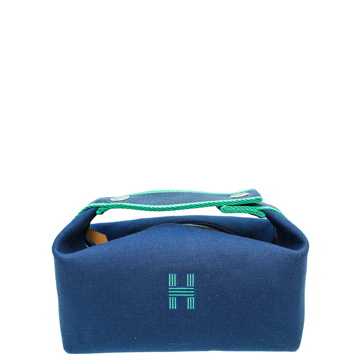 Hermes Bride A Brac Canvas Small Model Case Navy