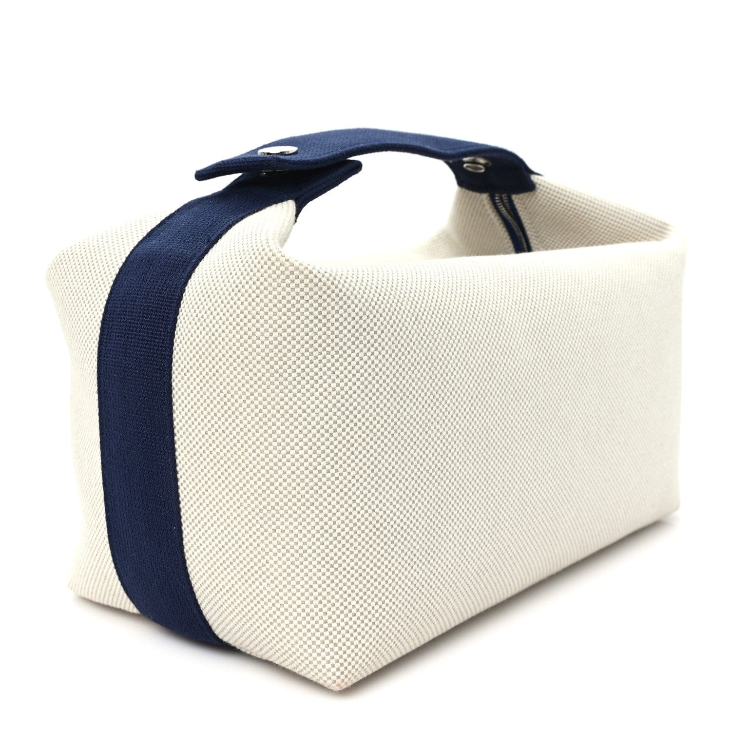 Hermes Canvas Large Bride - A - Brac Cabriole Case gris perle