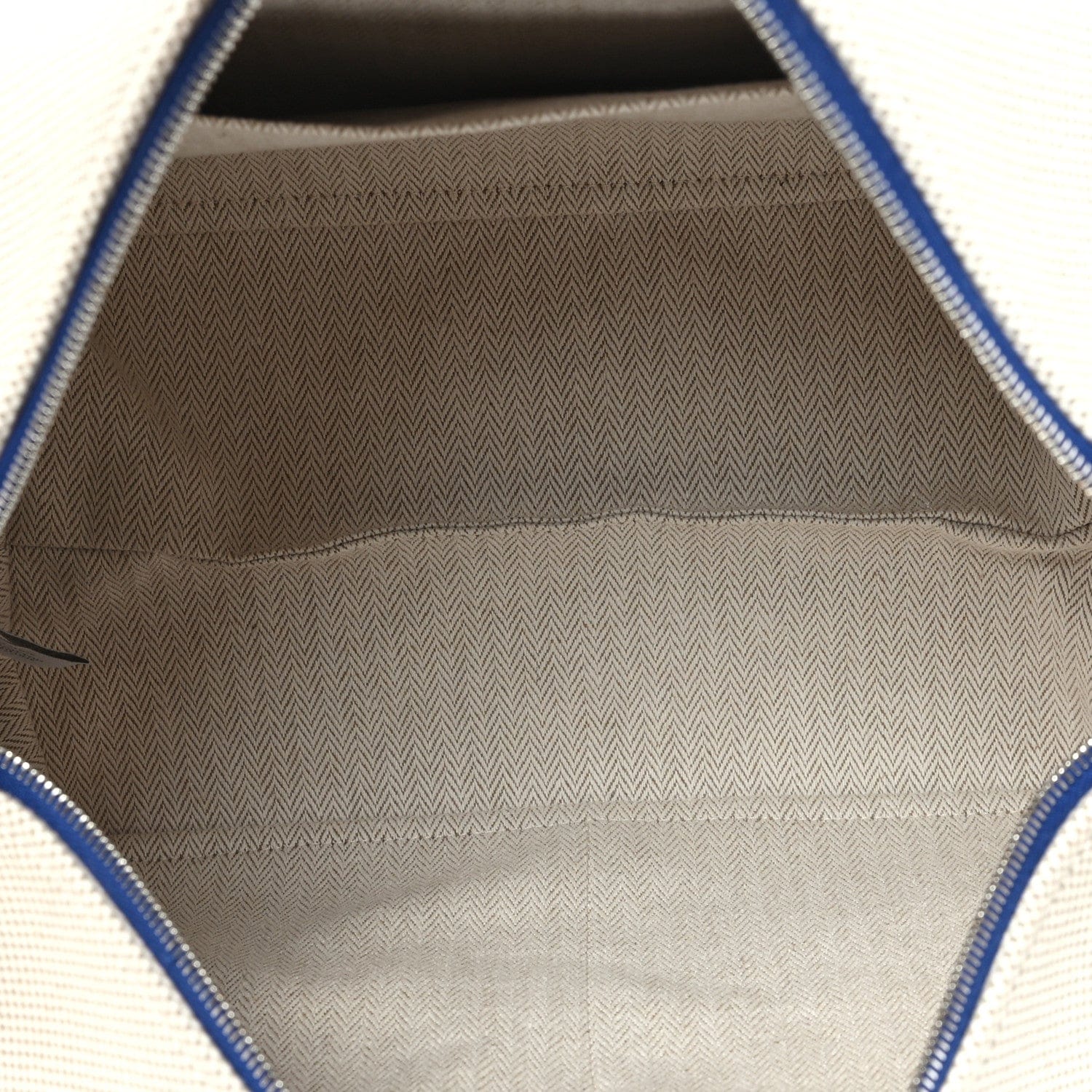 Hermes Canvas Large Bride - A - Brac Cabriole Case gris perle