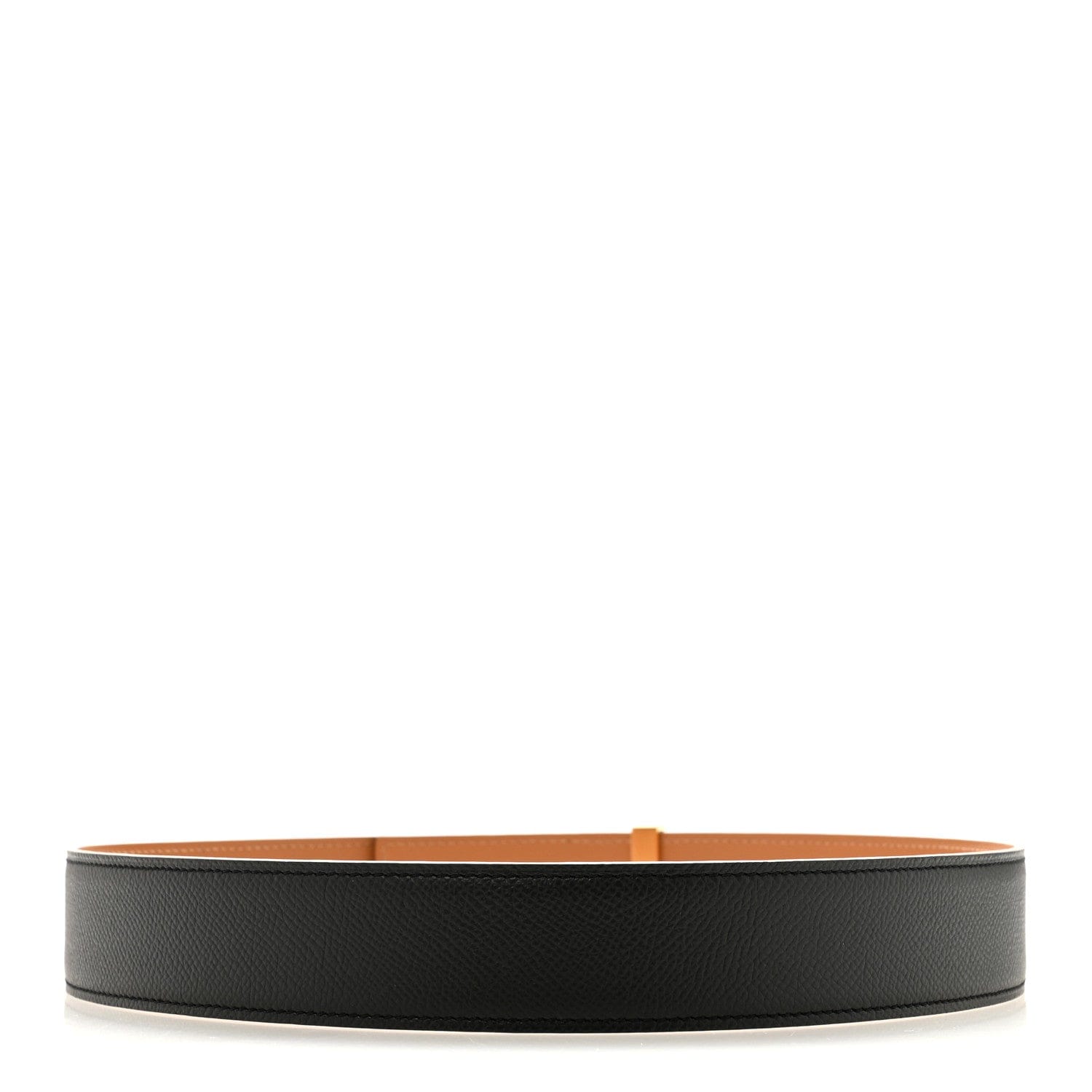 Hermes Epsom 35 mm Collier de Chien As De Coeur 75 30 Black Gold