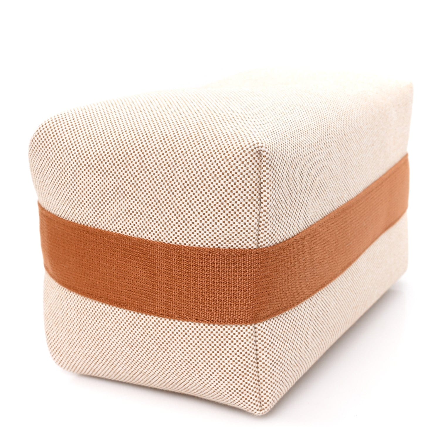 Hermes Canvas Large Bride - A - Brac Cabriole Case Biscuit