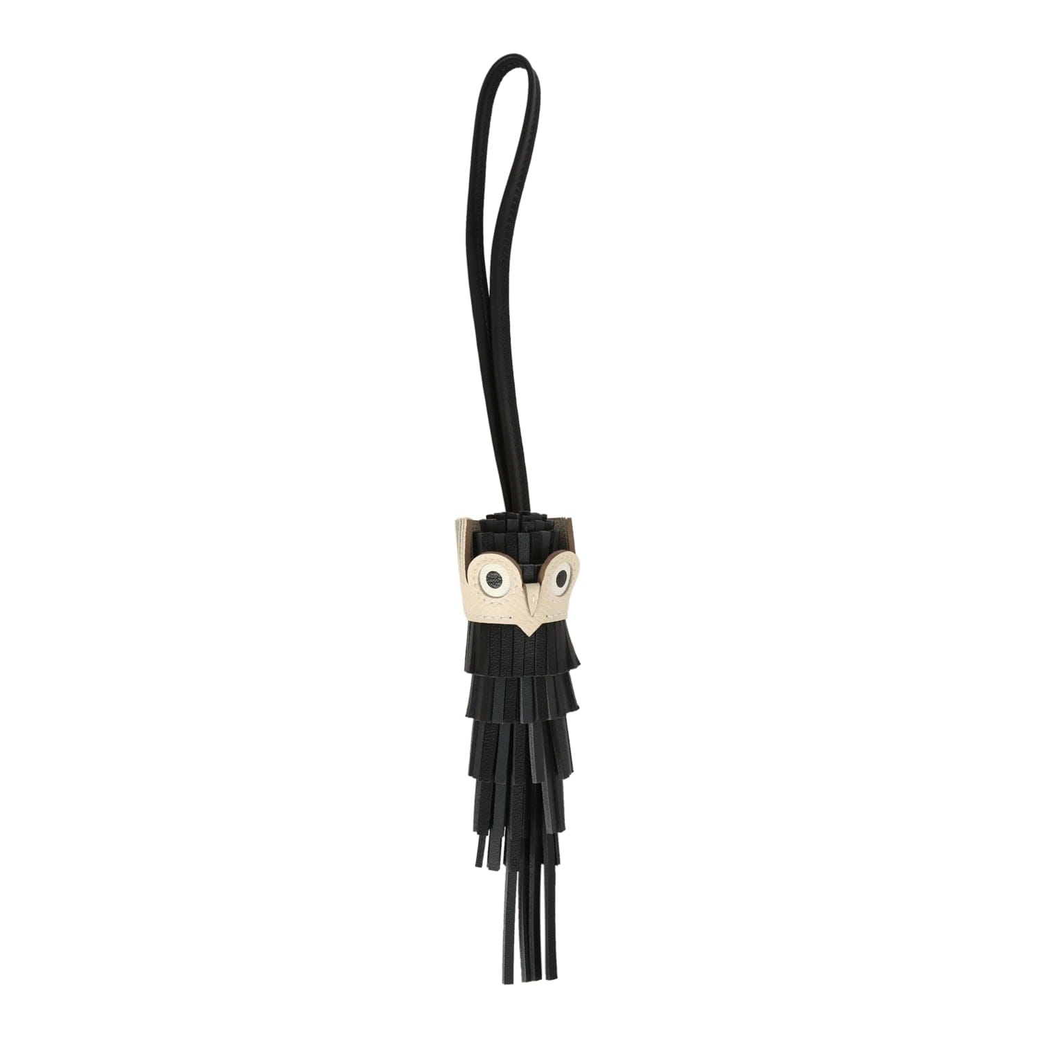 Hermes Chouette Charm Black, Gris Misty, Blanc, Craie Milo Lambskin, Swift, Epsom