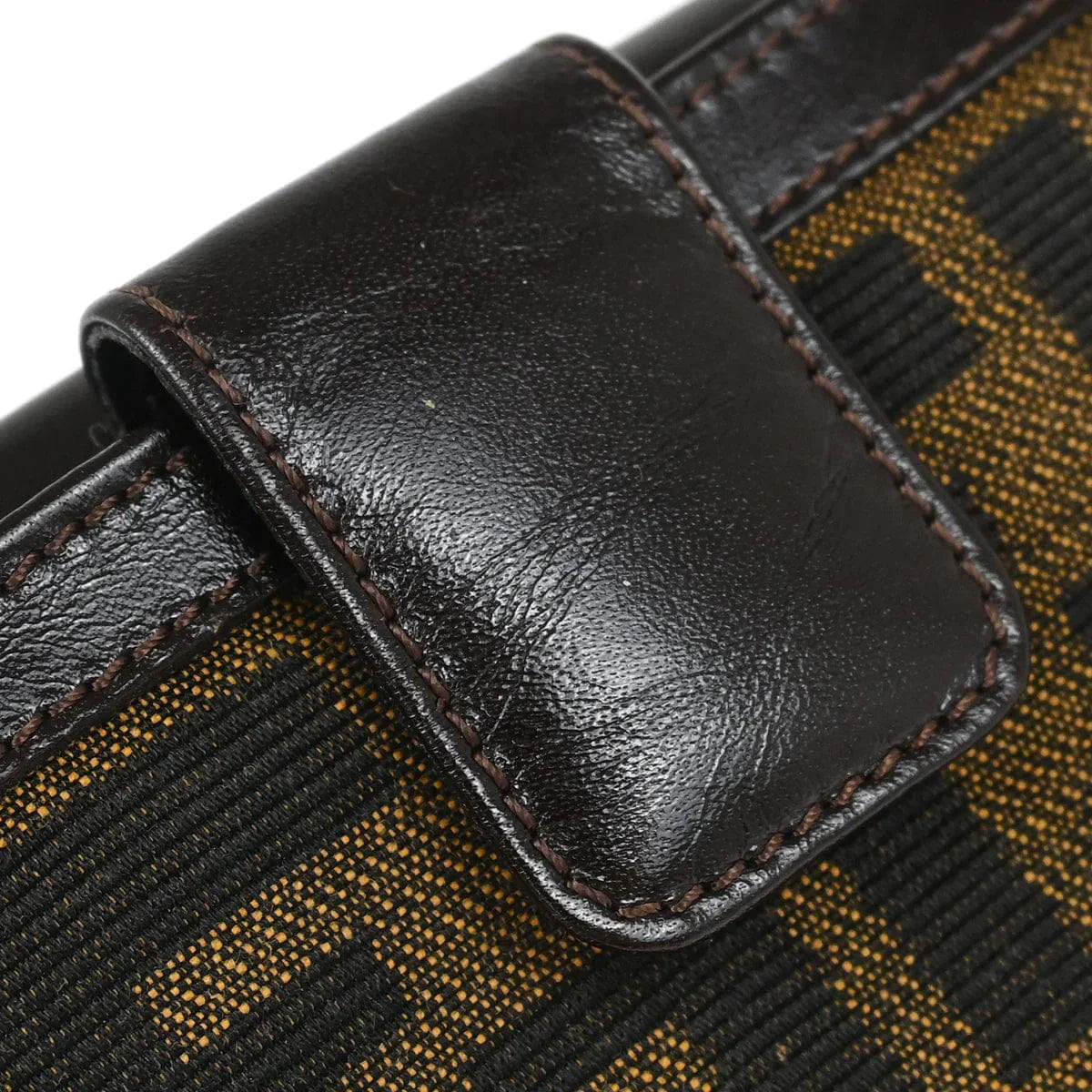 Fendi 2000 Brown Zucca Wallet Purse