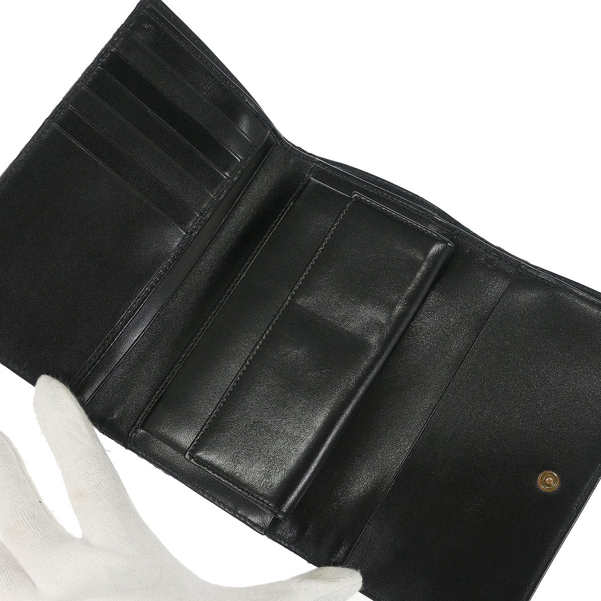 Fendi Brown Zucchino Trifold Wallet
