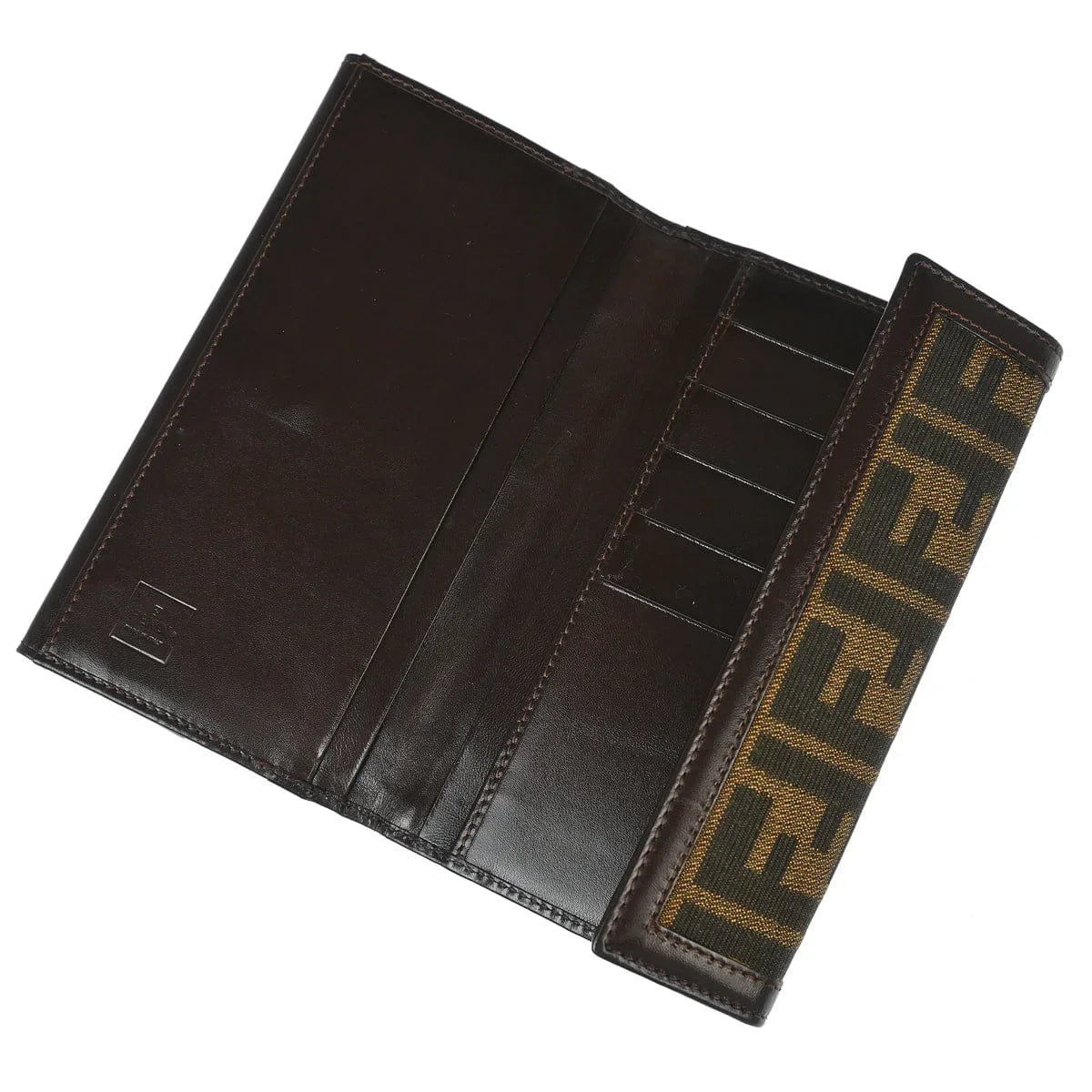 Fendi 2008 Brown Zucca Wallet Purse