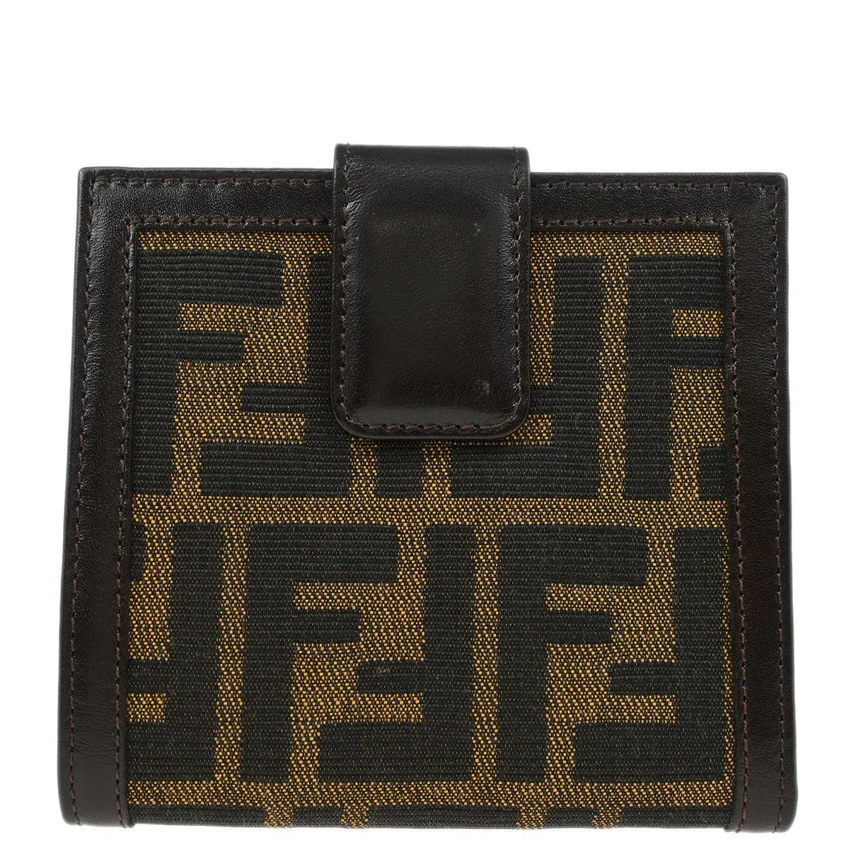Fendi 2001 Brown Zucca Wallet Purse