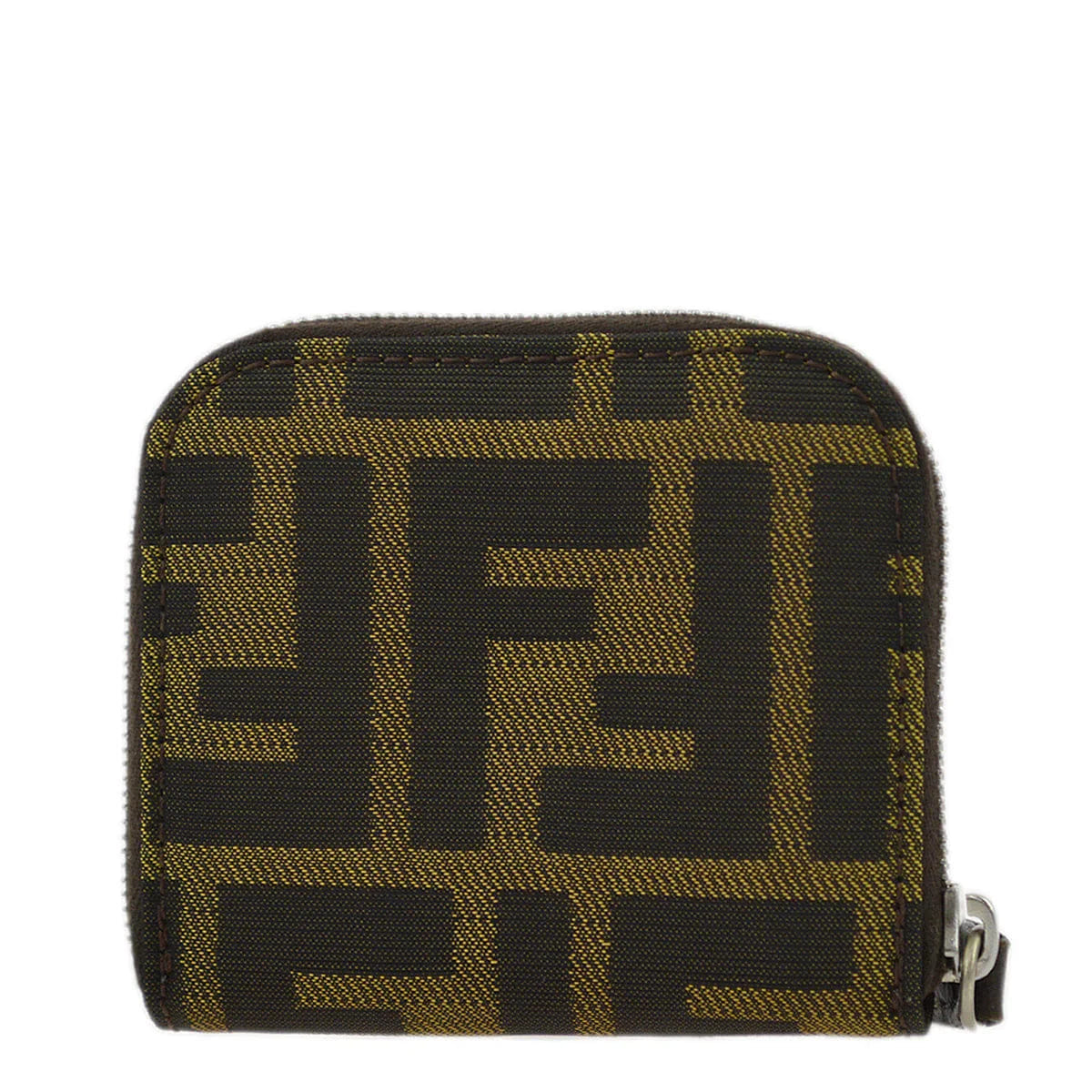 Fendi 2000 Brown Zucca Coin Case Wallet