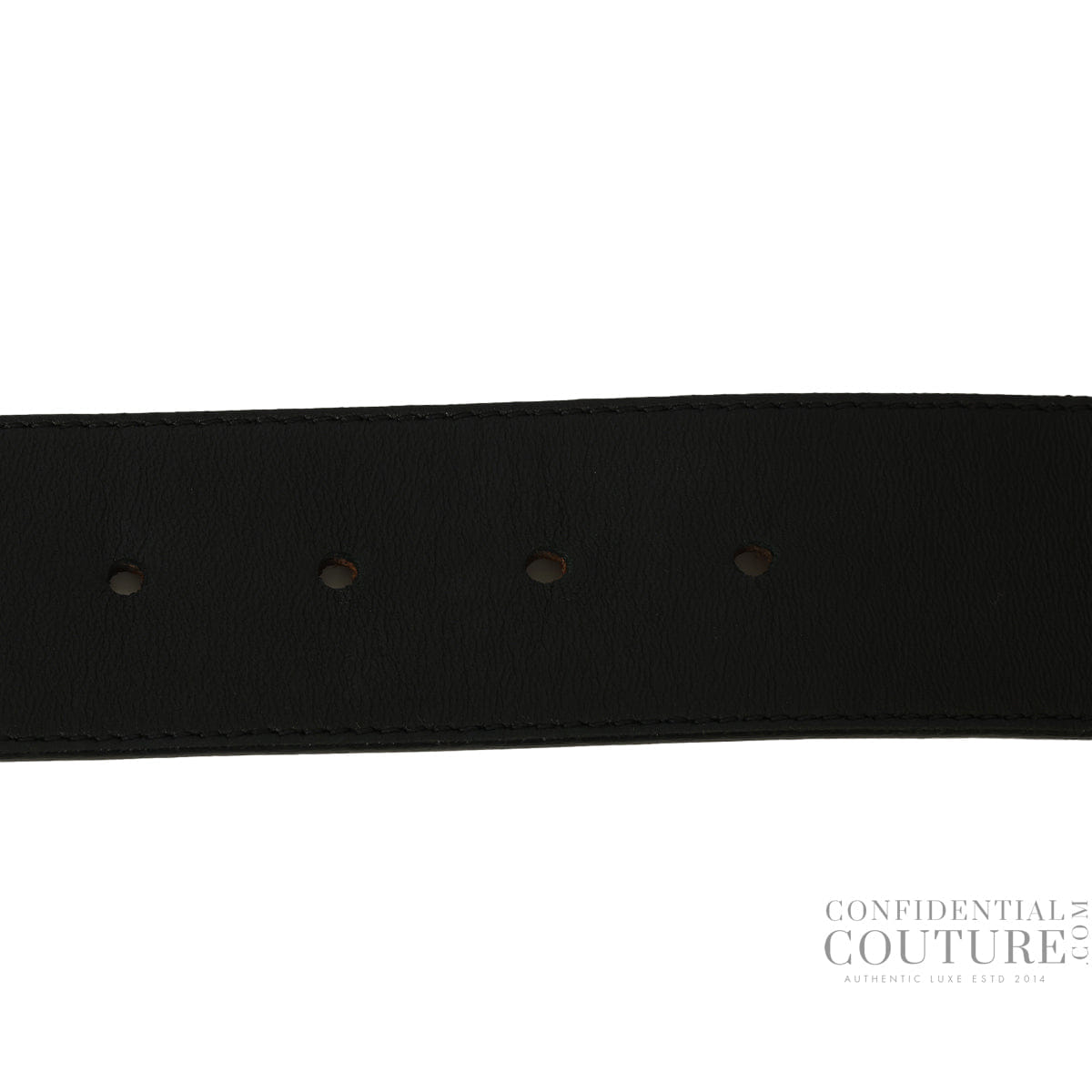 Fendi Black Leather Buckle Belt 36"