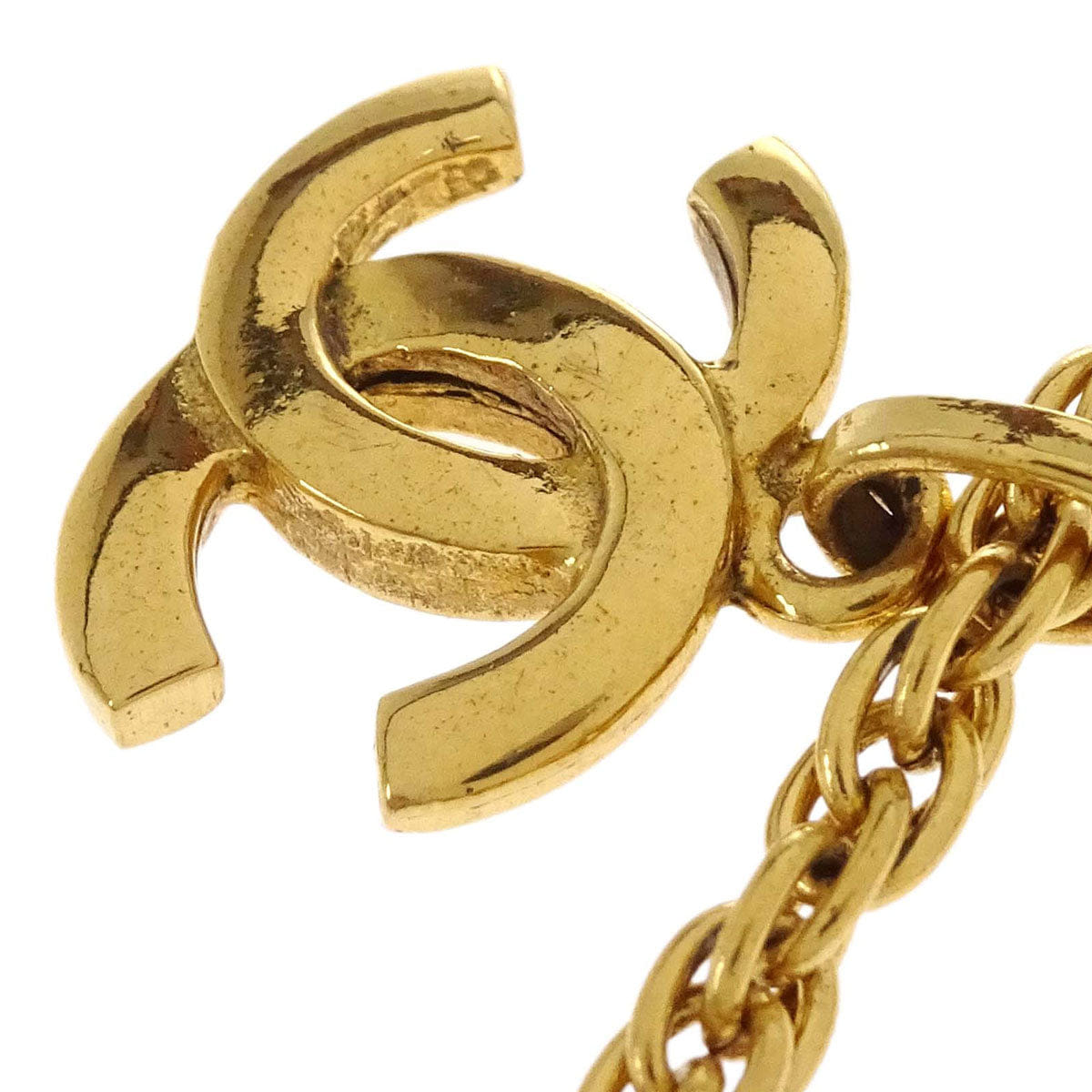 Chanel Gold CC Pendant Necklace