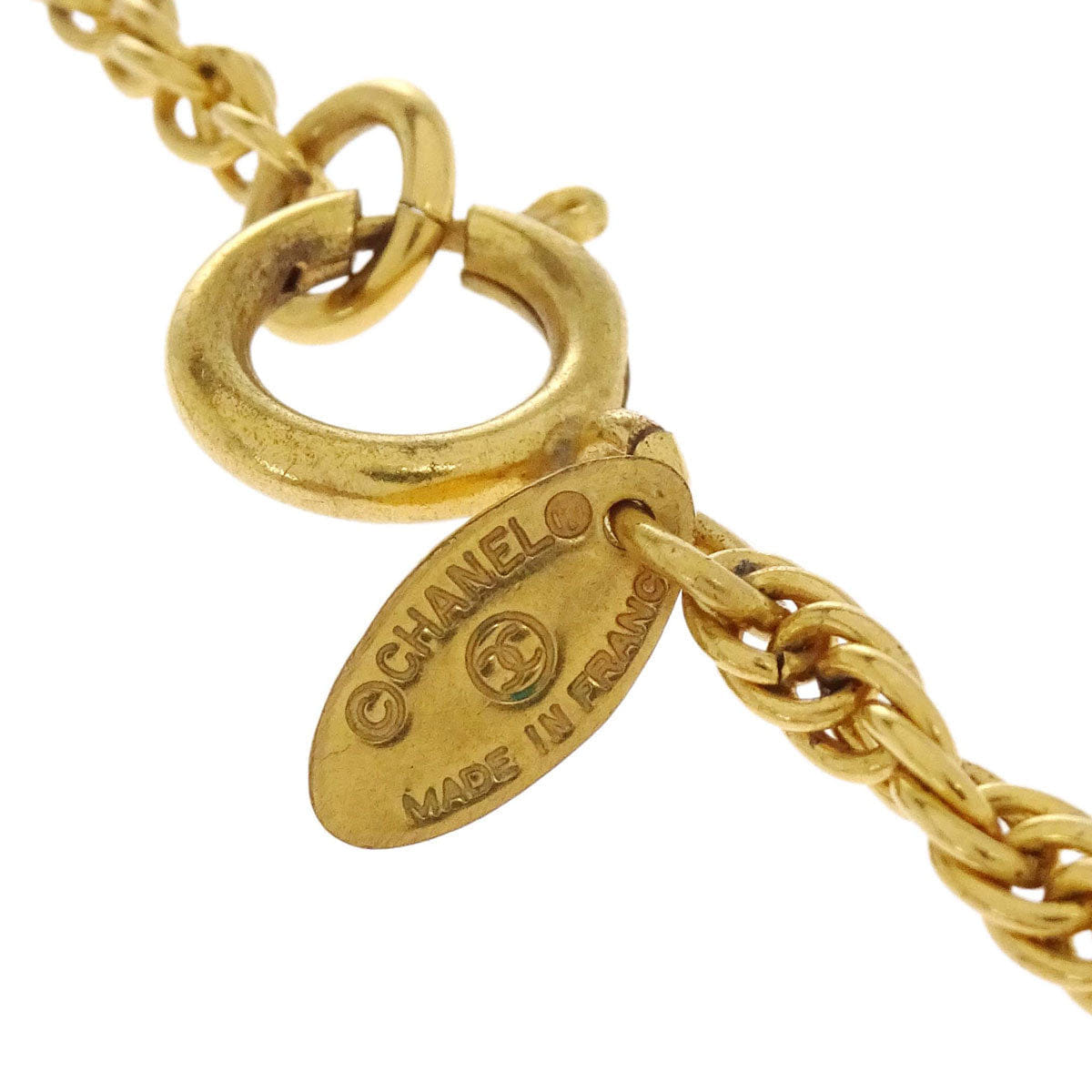 Chanel Gold CC Pendant Necklace