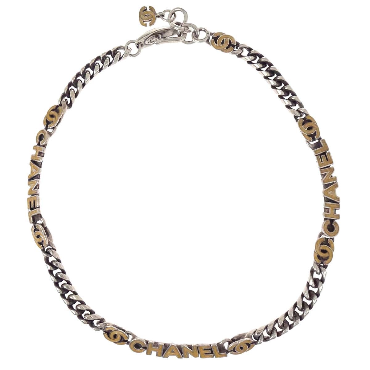 Chanel Chain Necklace Silver 00T