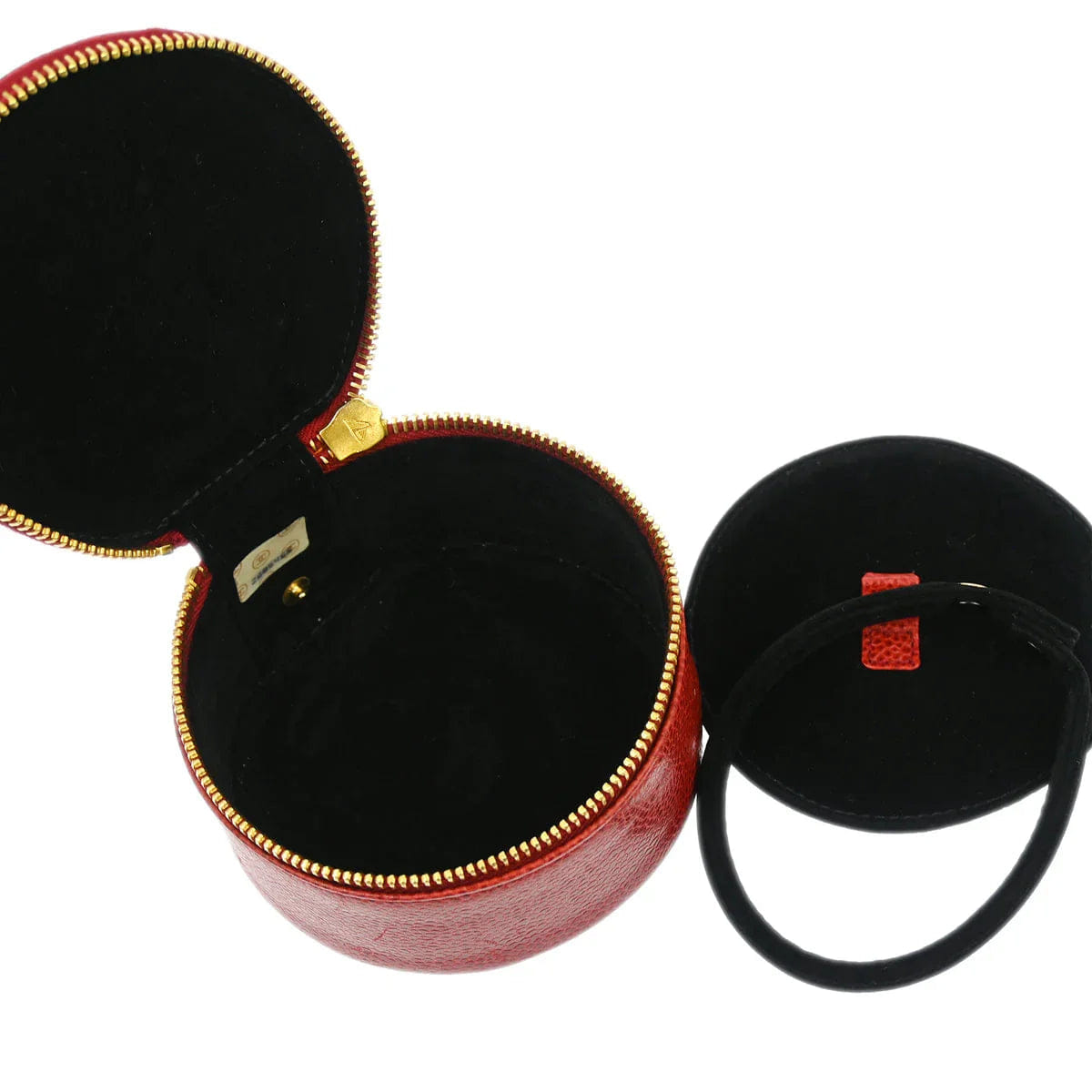 Chanel 1991 - 1994 Red Caviar Jewelry Case Pouch