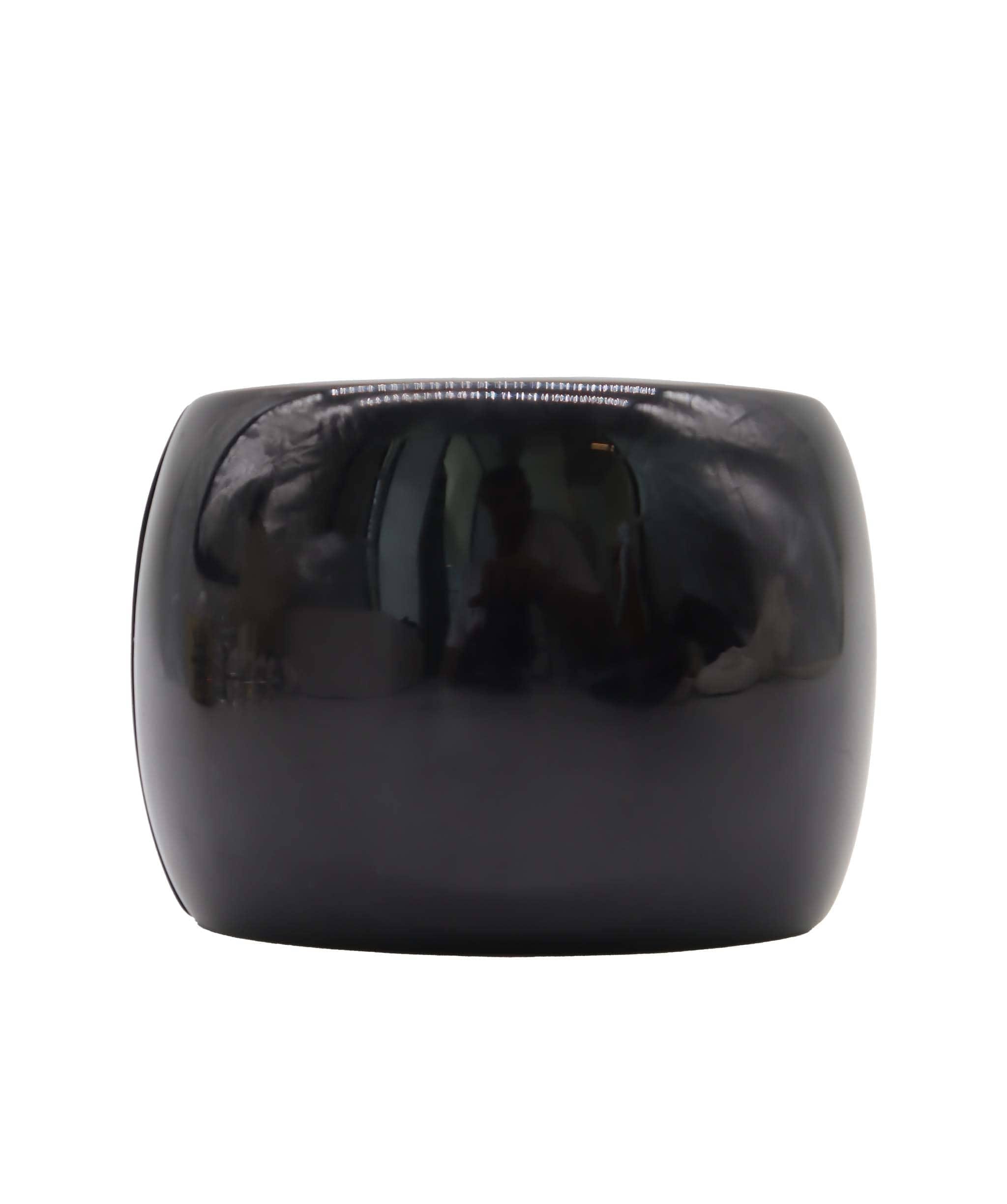 CHANEL BLACK RESIN CC CUFF BRACELET BLACK ASC7322