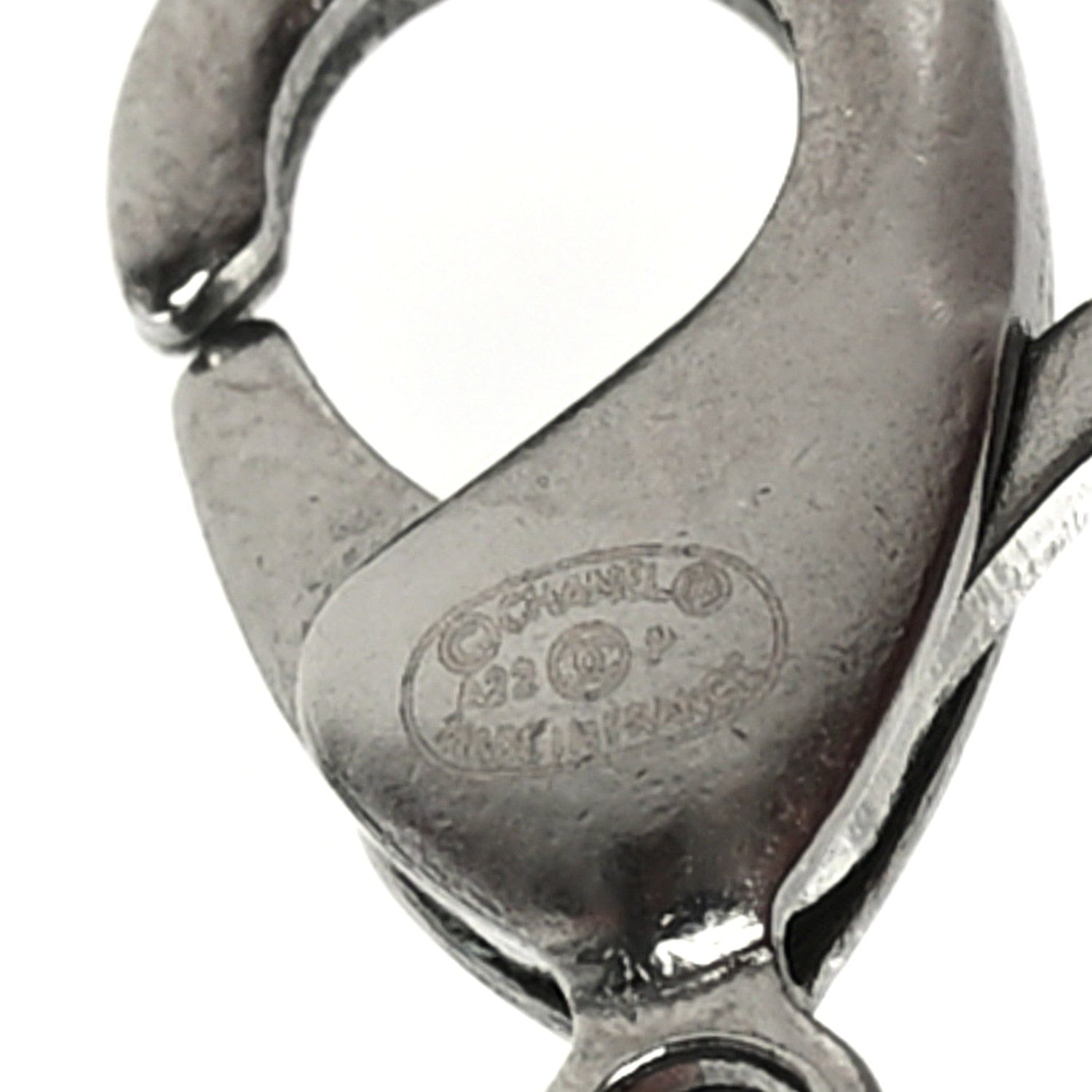 Chanel Crystal CC Lucky Symbols Choker Necklace Silver