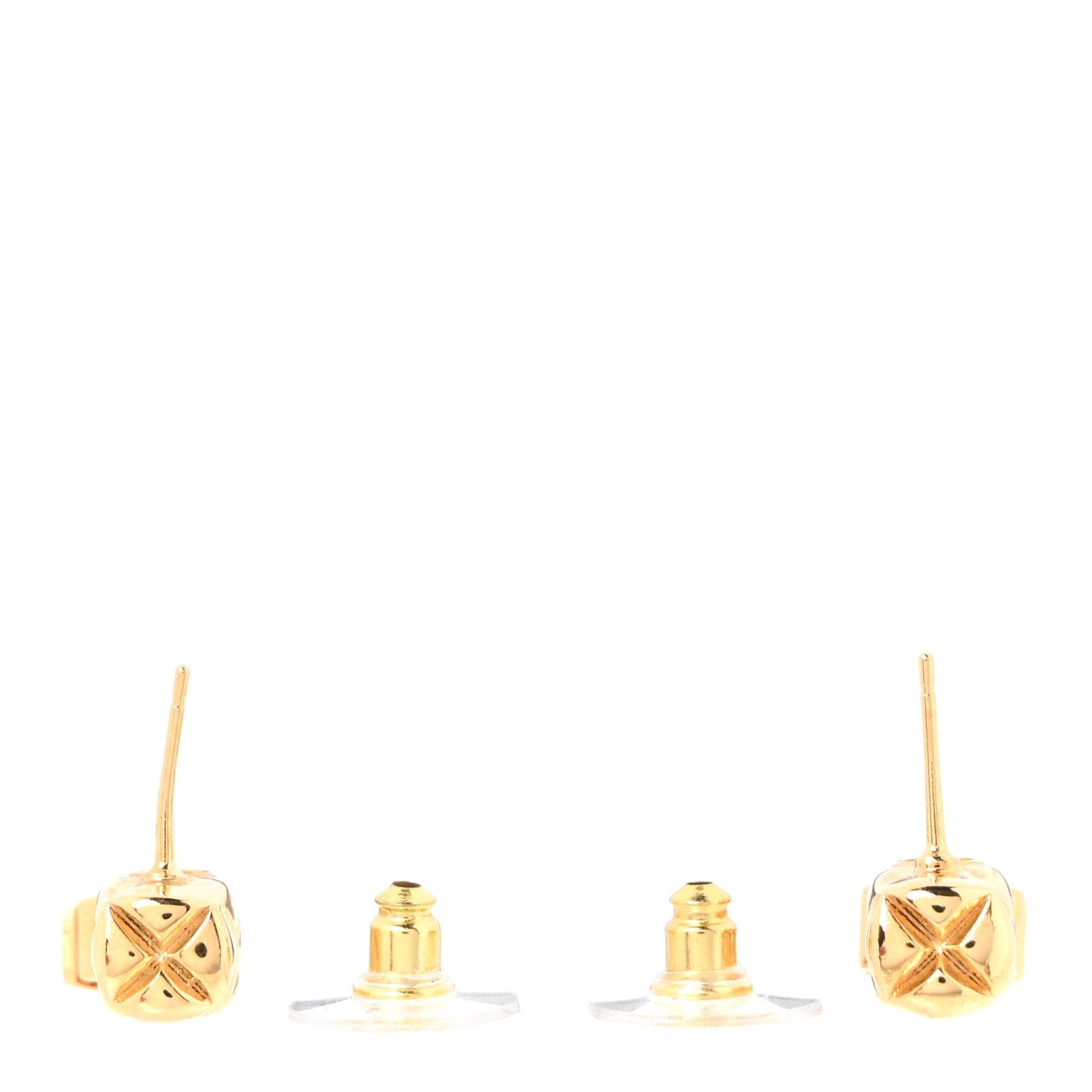 Chanel Metal CC Drop Earrings Gold
