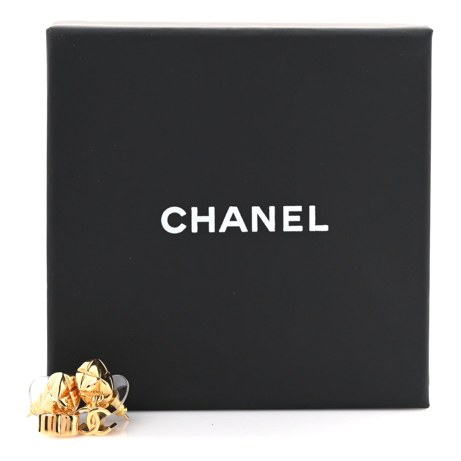 Chanel Metal CC Drop Earrings Gold