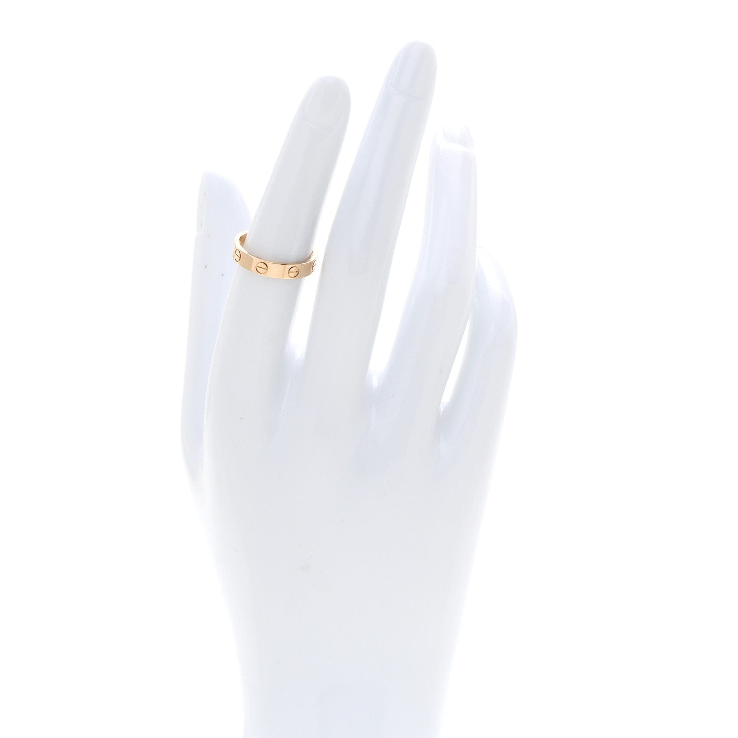 Cartier 18K Yellow Gold 3.5 mm LOVE Wedding Band Ring 52 6