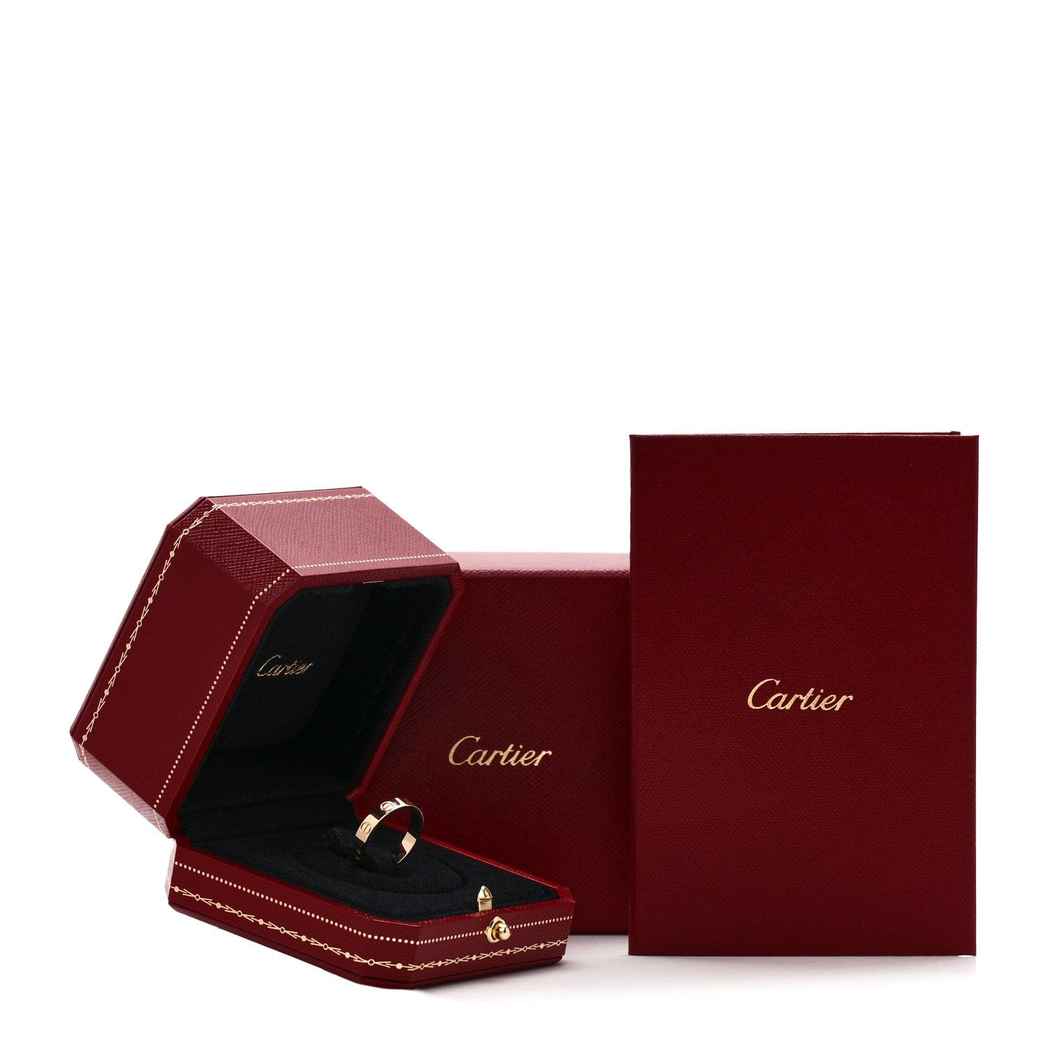 Cartier 18K Yellow Gold 3.5 mm LOVE Wedding Band Ring 52 6