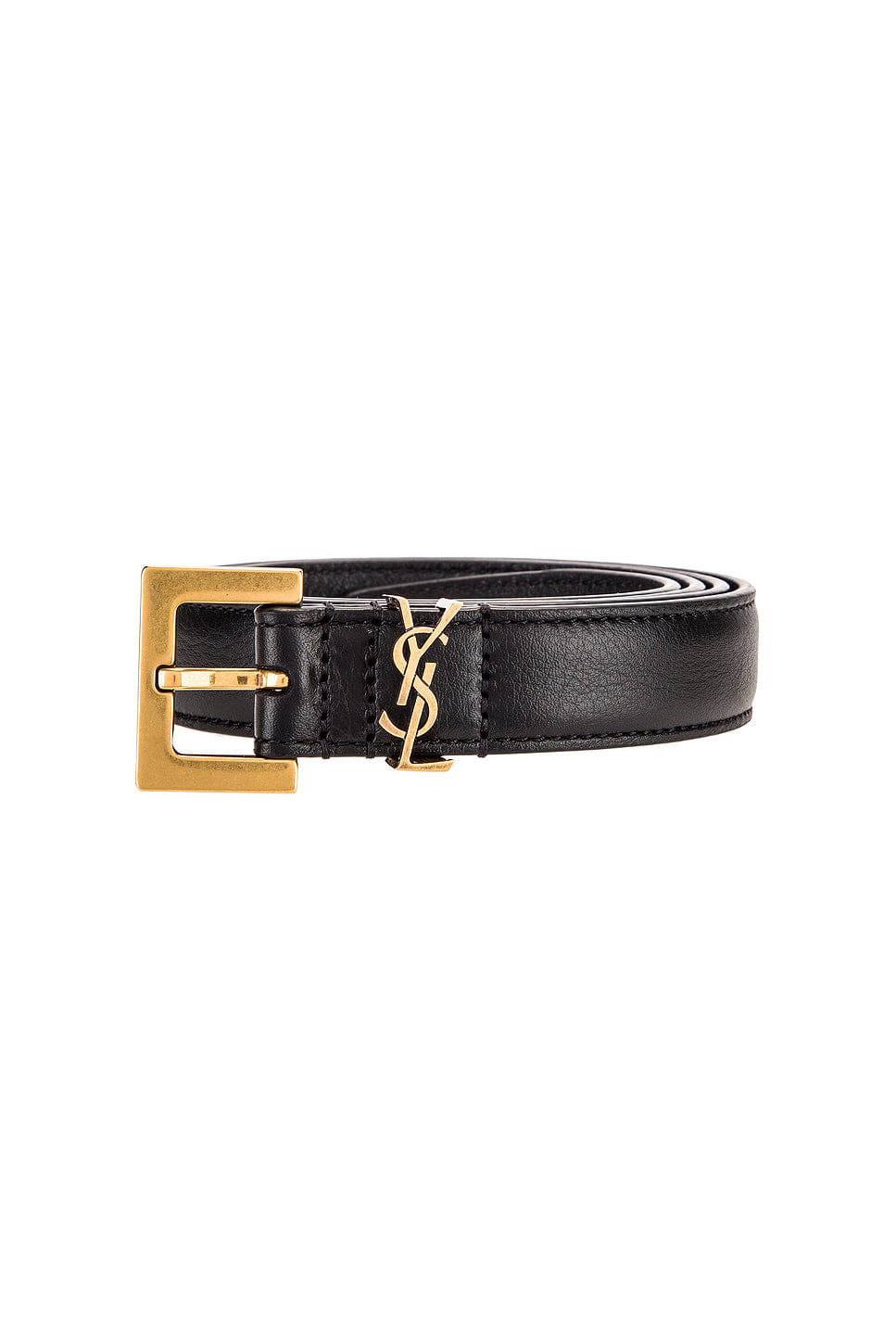 Saint Laurent Logo Leather Belt