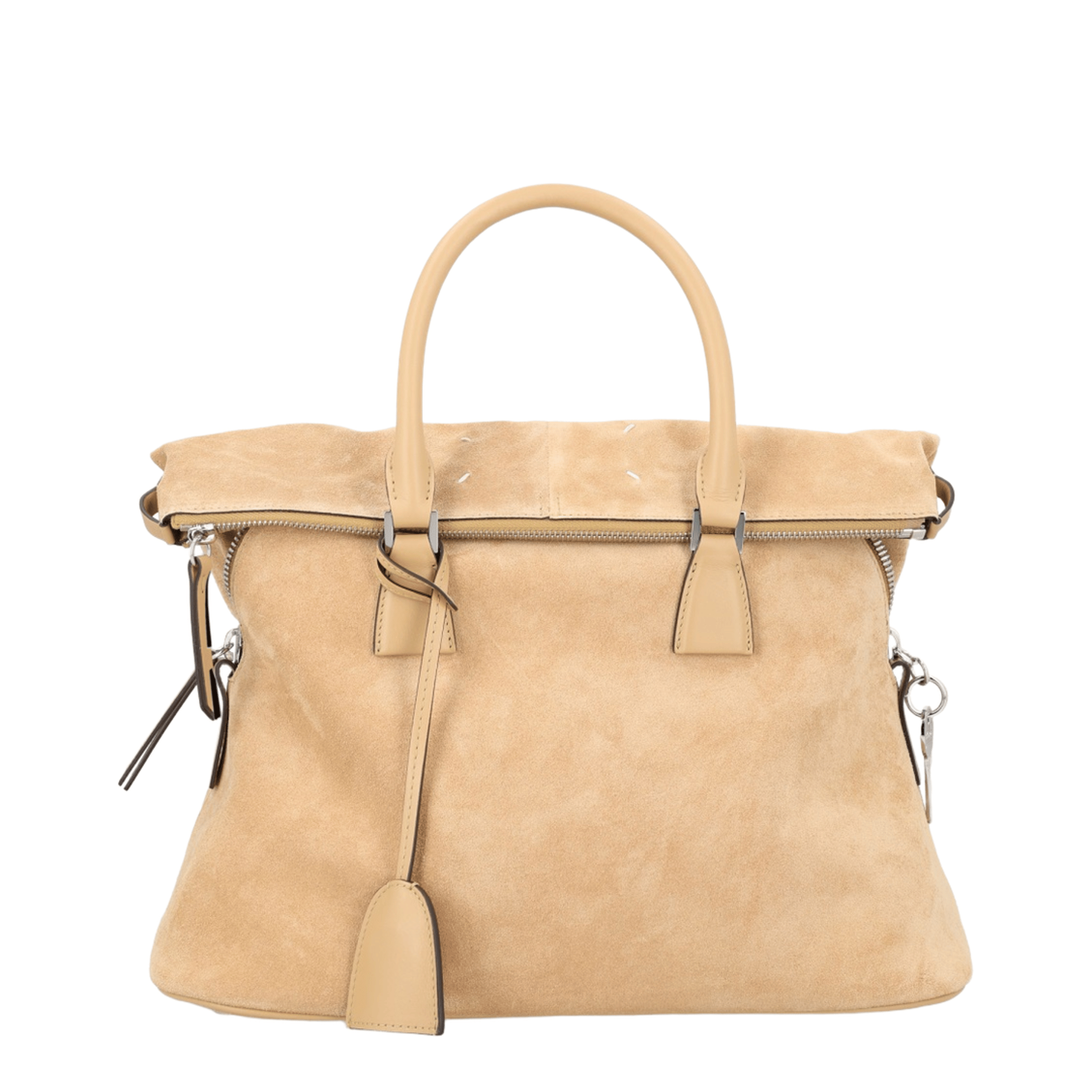 Maison Margiela 5AC Soft Medium Calfskin Handbag - Camel