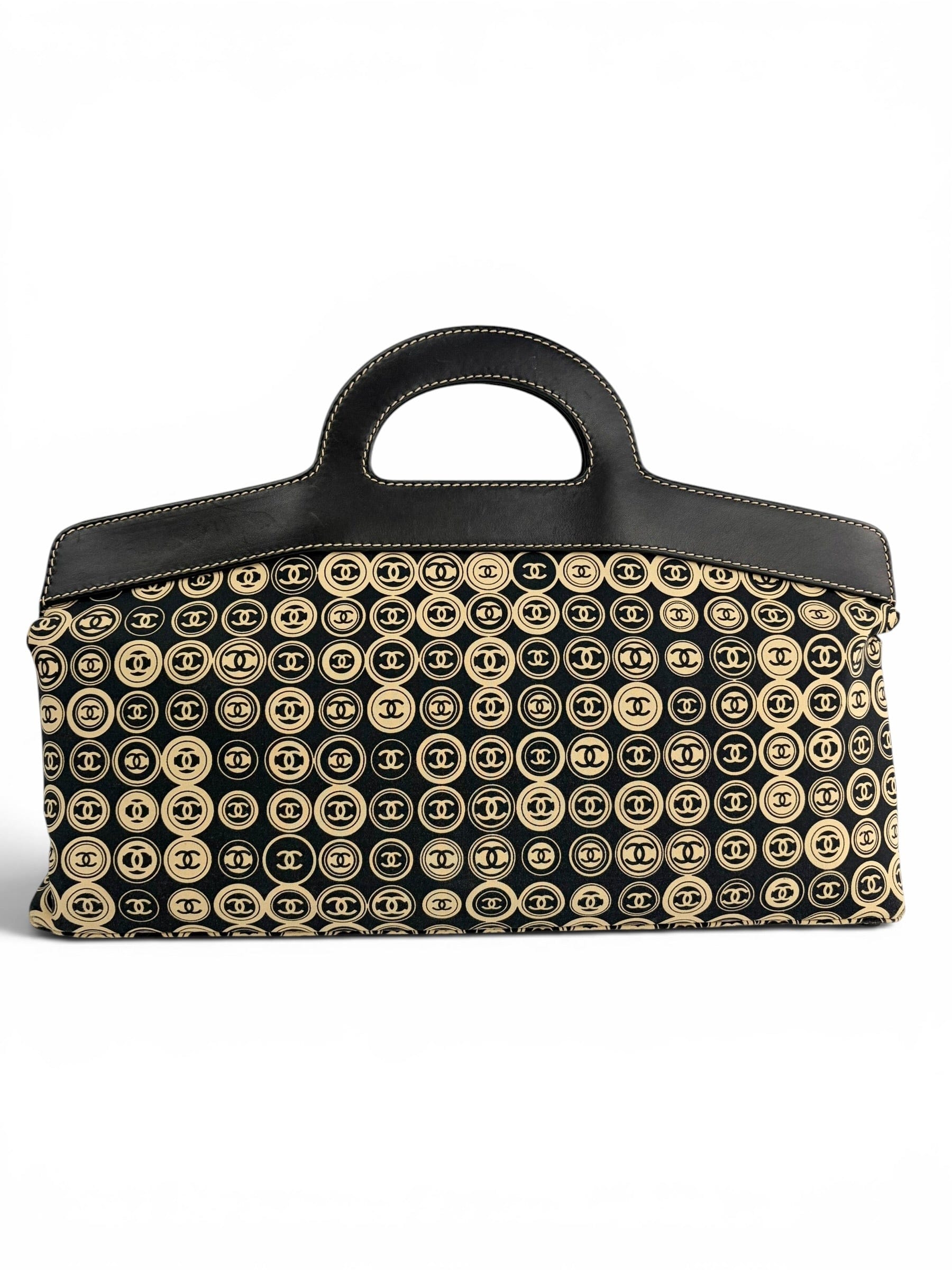 Chanel Vintage CC Motif Jersey Frame Bag