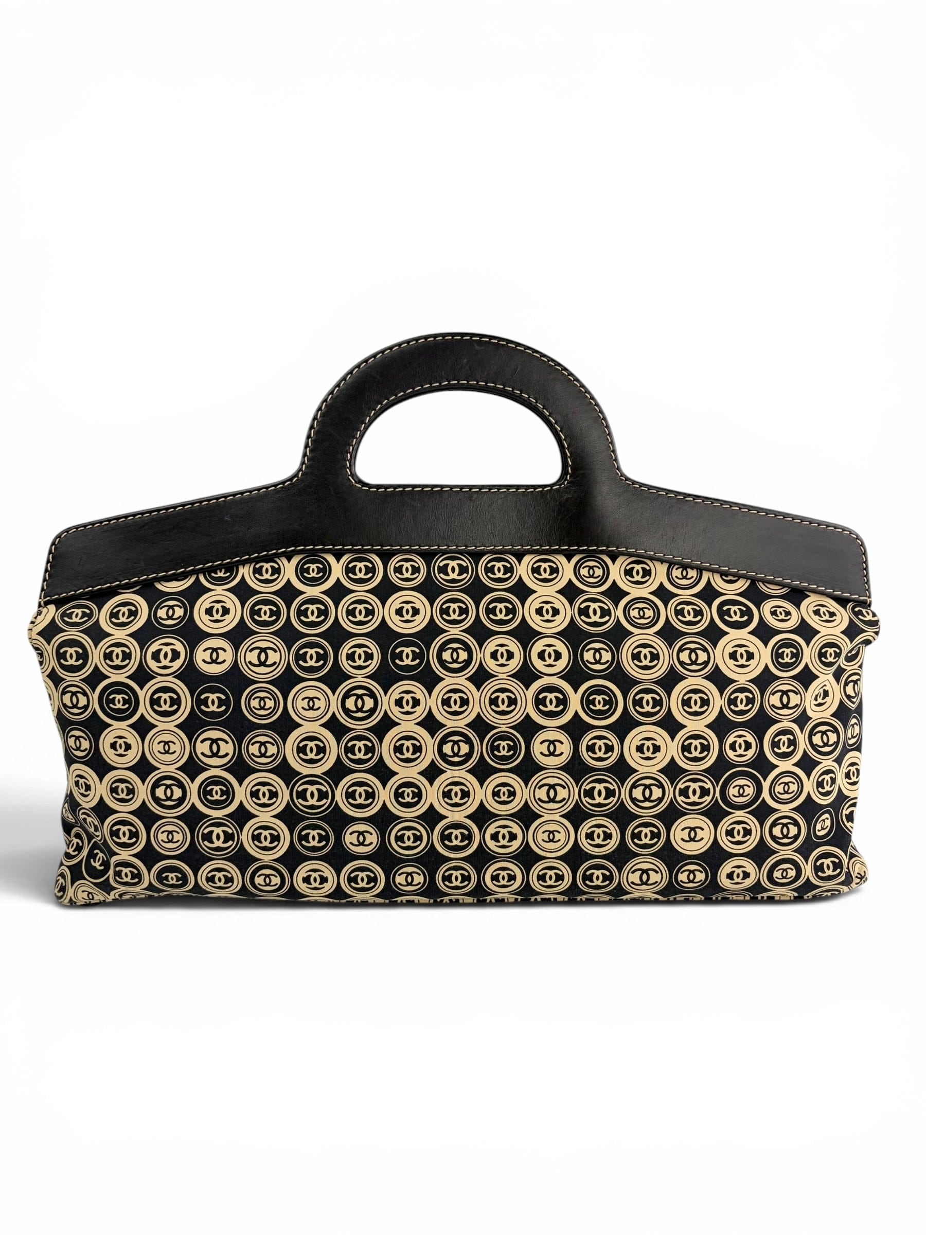 Chanel Vintage CC Motif Jersey Frame Bag