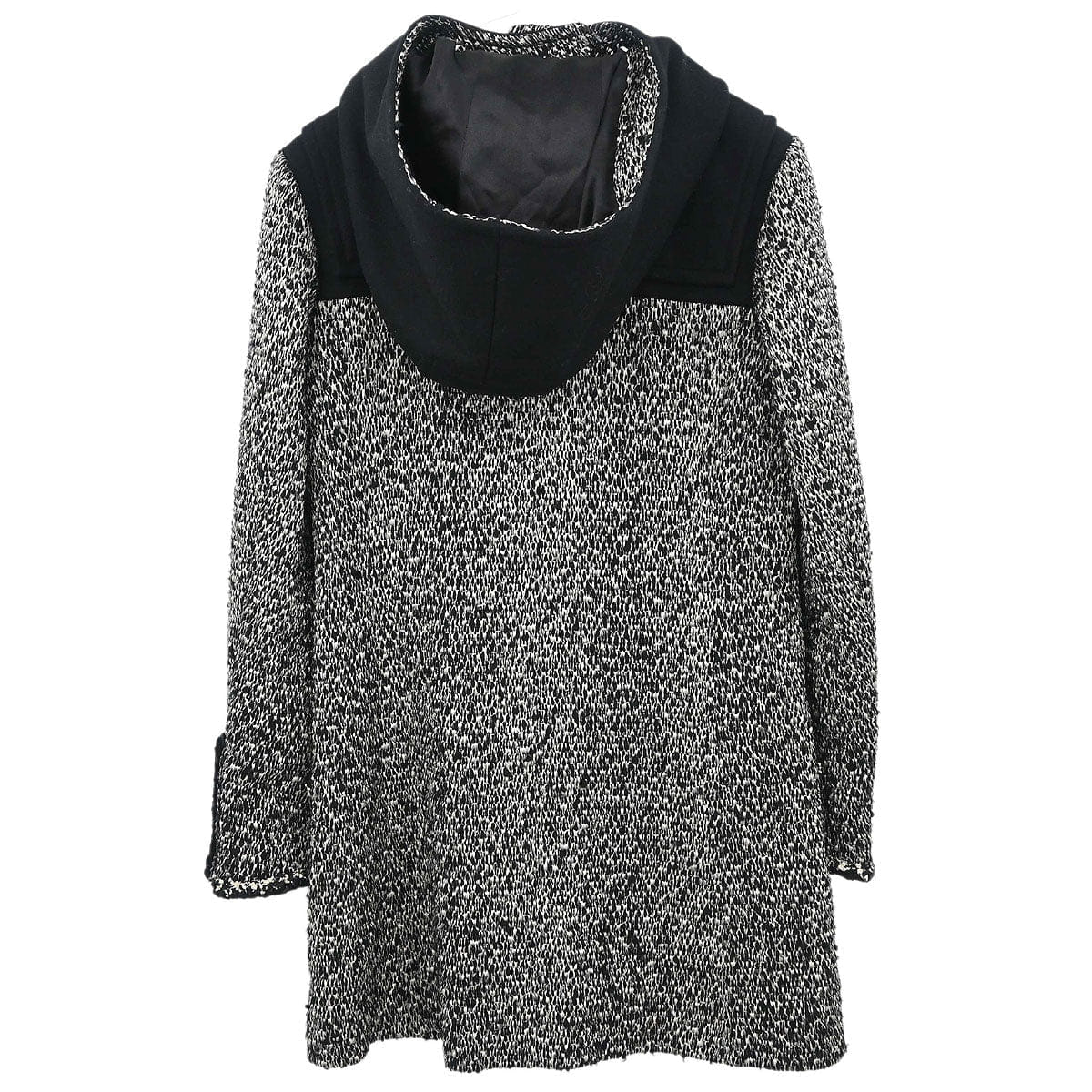 Chanel 2011 - 2012 Hooded Duffel Coat Tweed Black #34