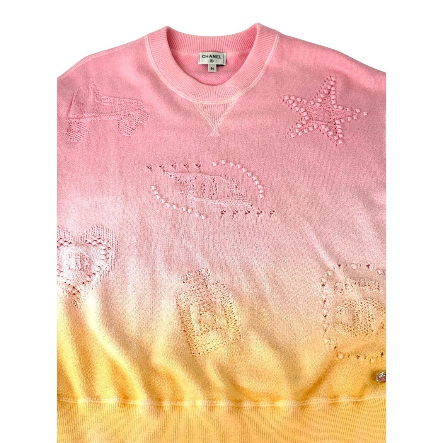 Chanel 23A Pink Cotton Pullover #36