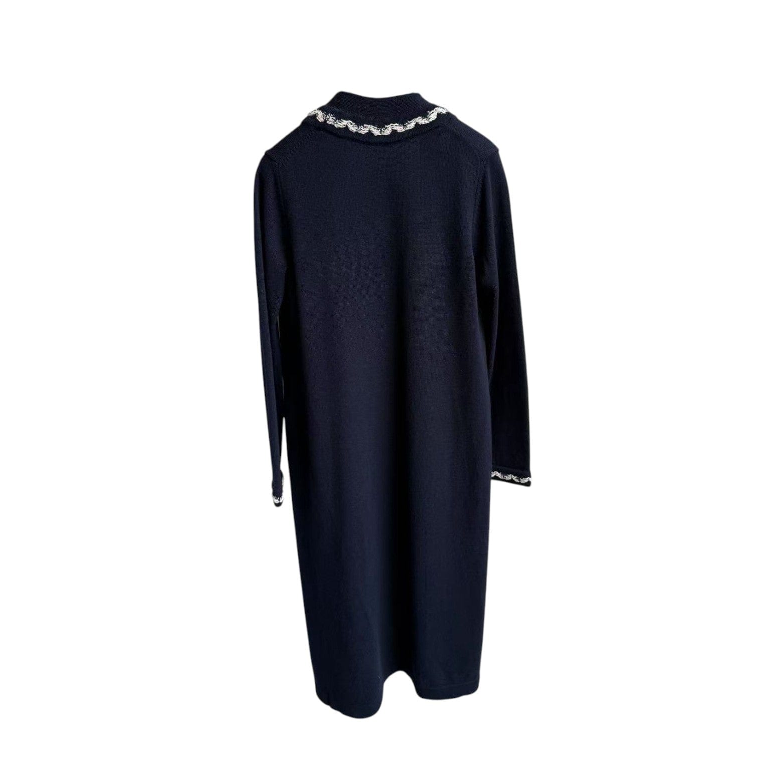 Chanel Blue Long Cashmere Cardigan #34