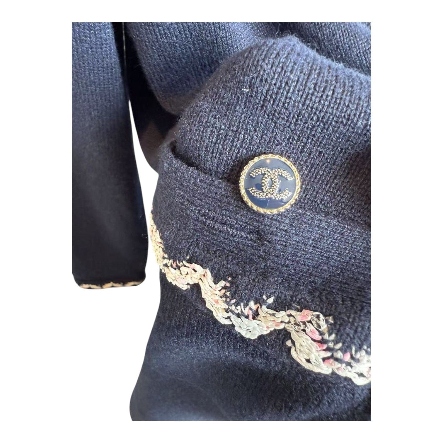 Chanel Blue Long Cashmere Cardigan #34