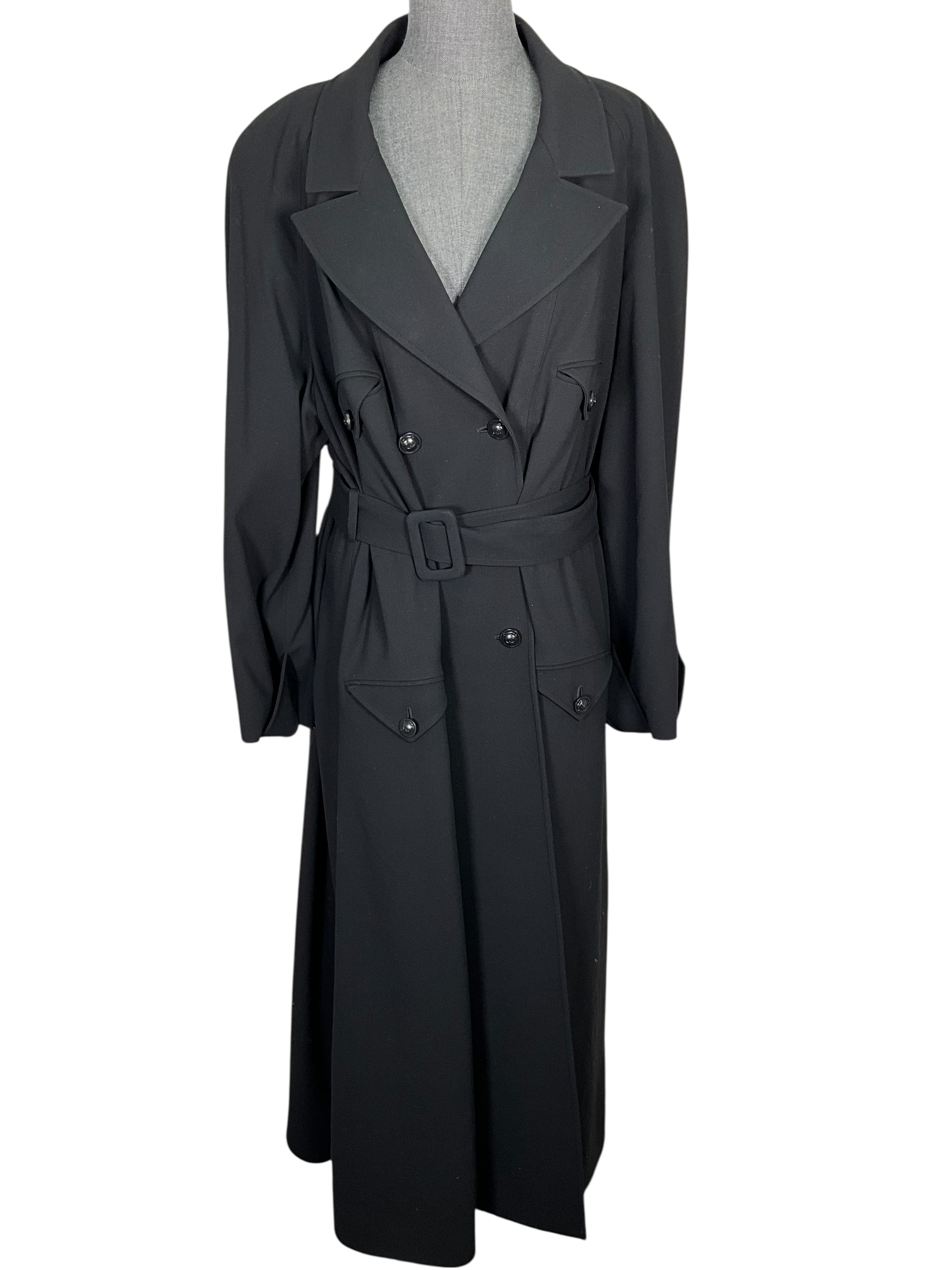 CHANEL 97A Double Breasted Trench Coat Size M