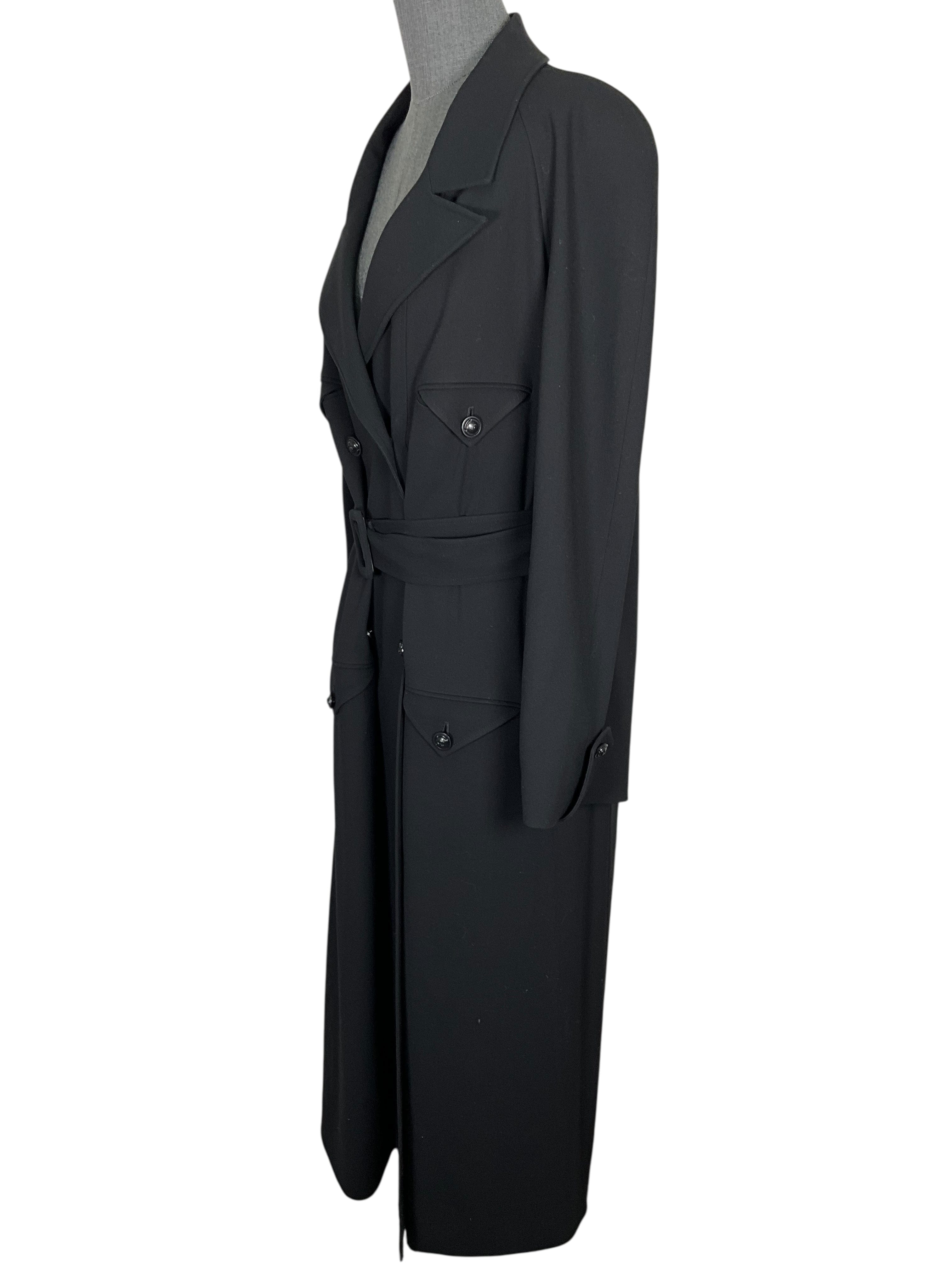 CHANEL 97A Double Breasted Trench Coat Size M