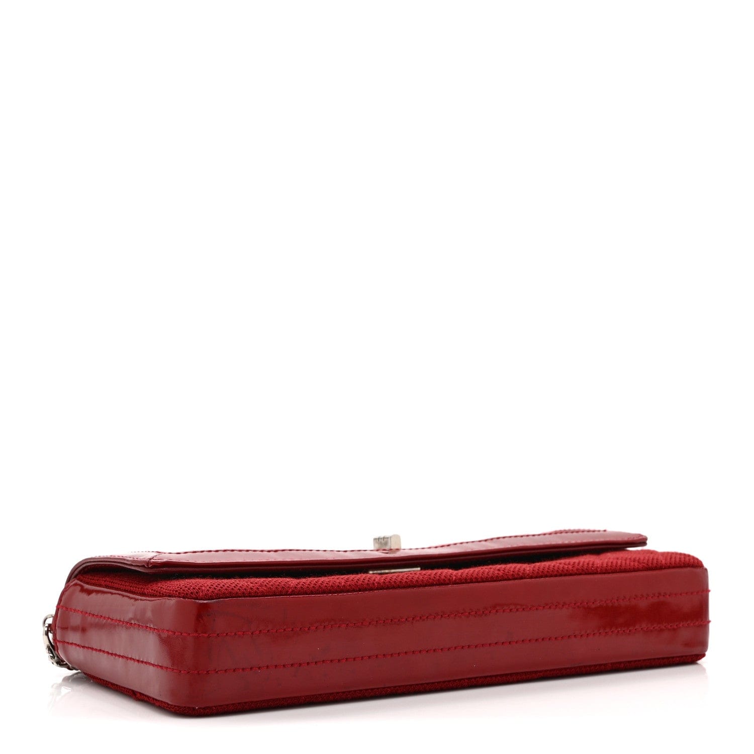 Chanel Patent Jersey Quilted 2.55 Reissue East West Flap Red