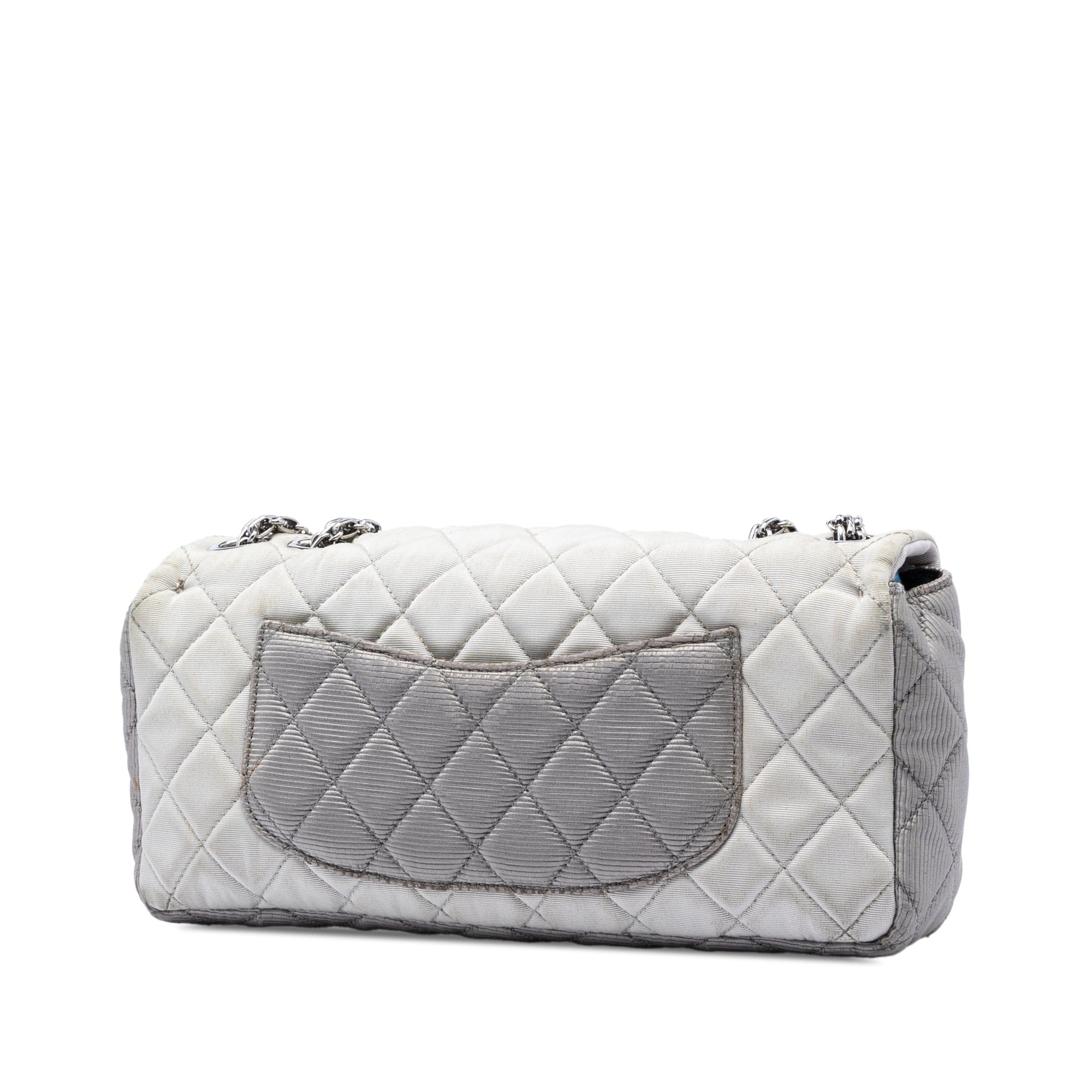 Chanel Small Tricolor Quilted Jersey Reissue 2.55 East West Flap