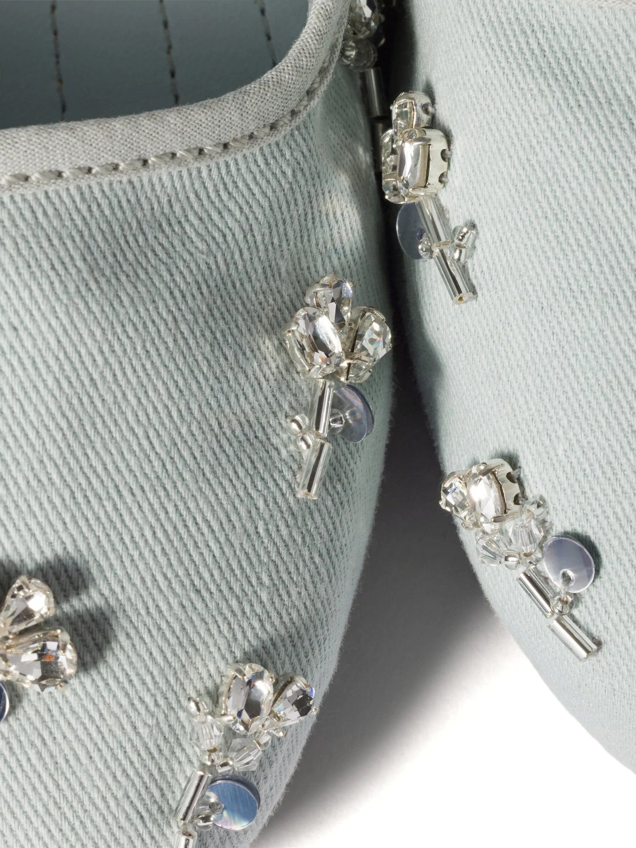 Miu Miu embroidered drill ballerinas