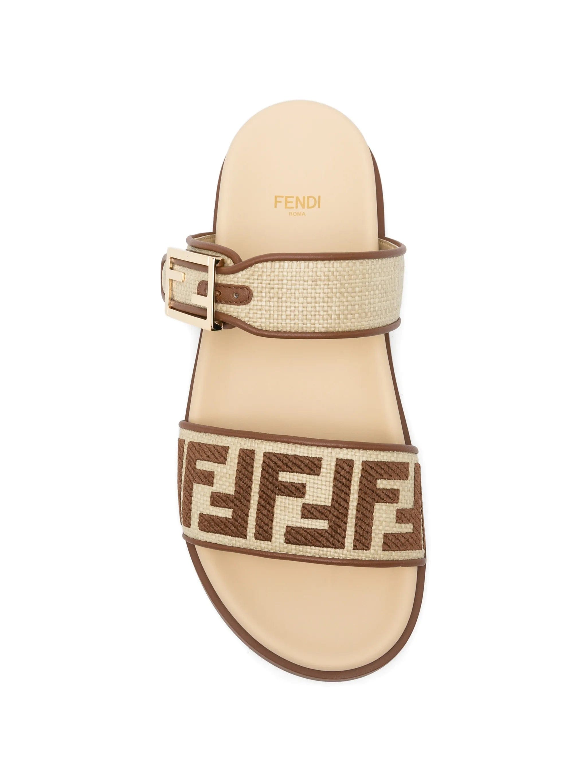 Fendi FF logo buckle sandals