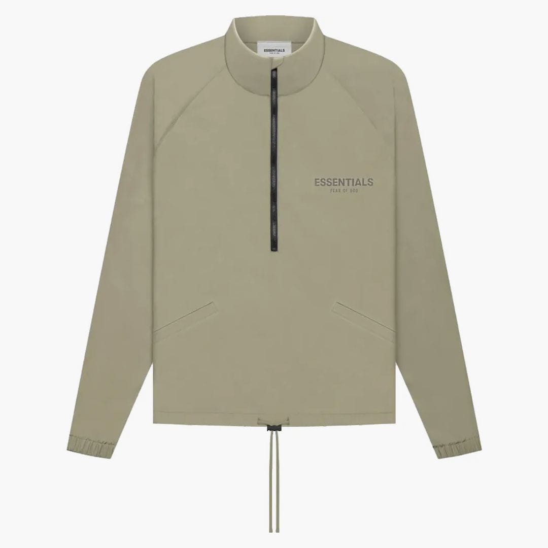 Fear of God Essentials Half Zip Track Jacket Pistachio