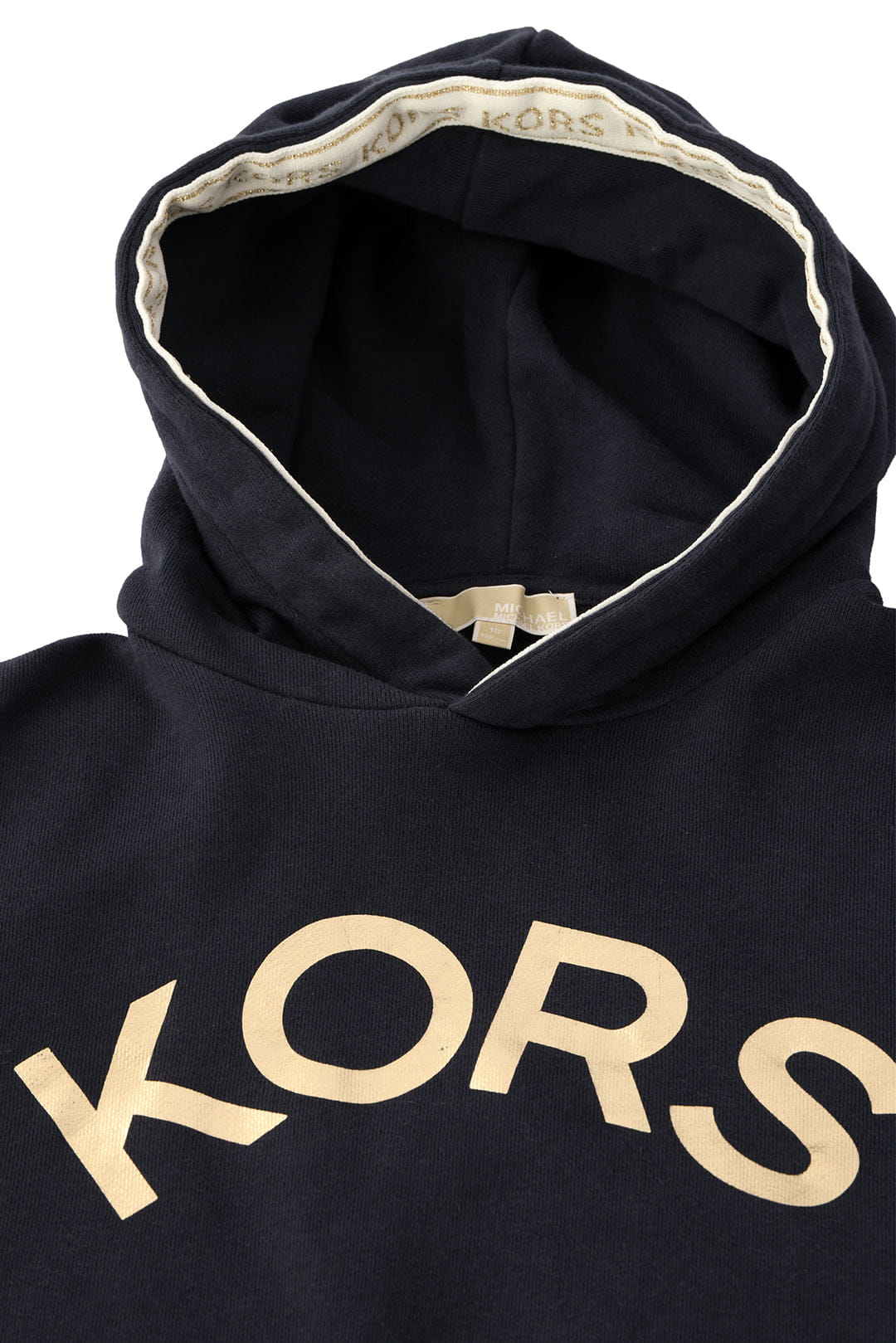 MICHAEL KORS SIZE:10 YEARSKIDS BLACK COTTON HOODIE